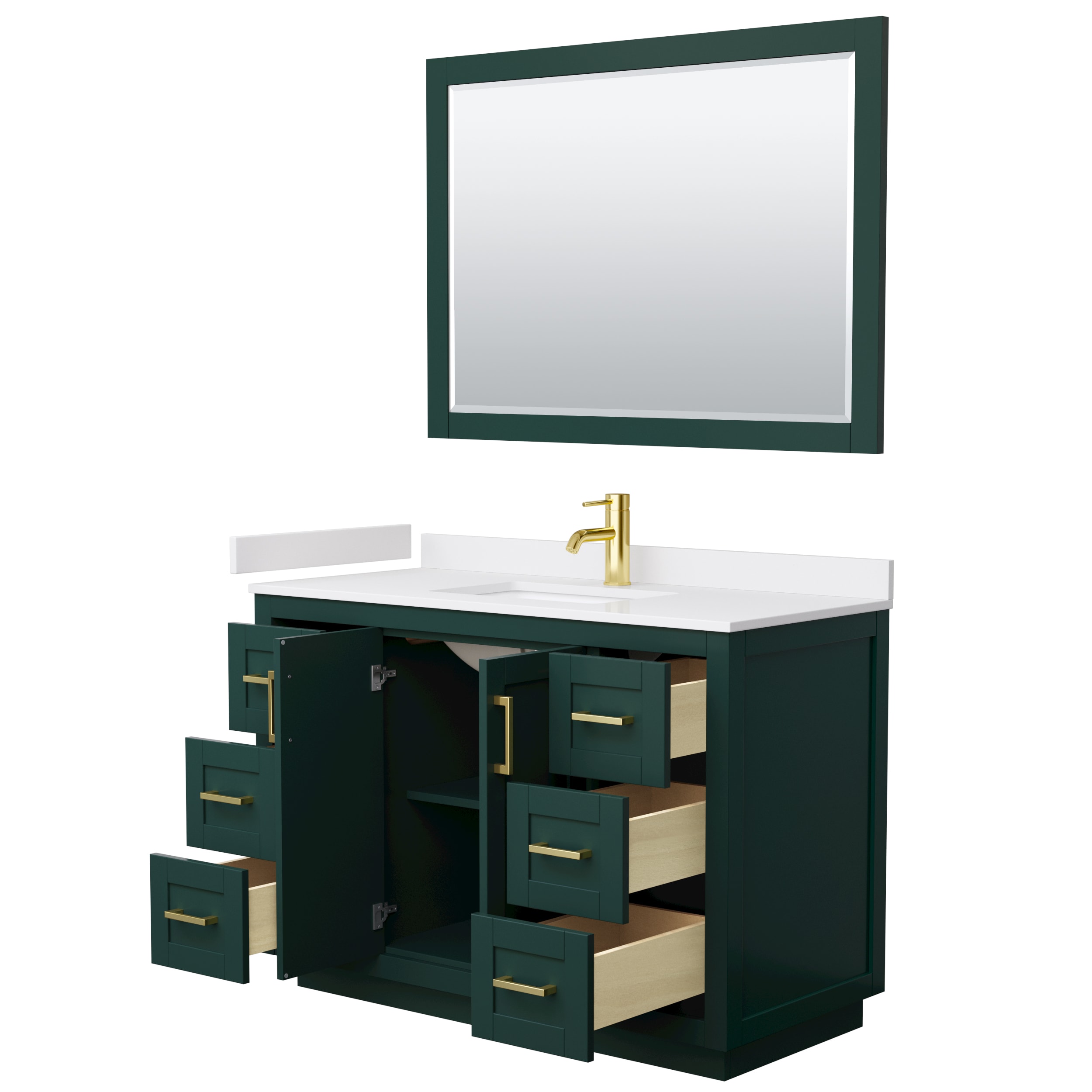 Wyndham Collection WCF292948SGDWCUNSM46 Bath-Vanity-Combo - View #3
