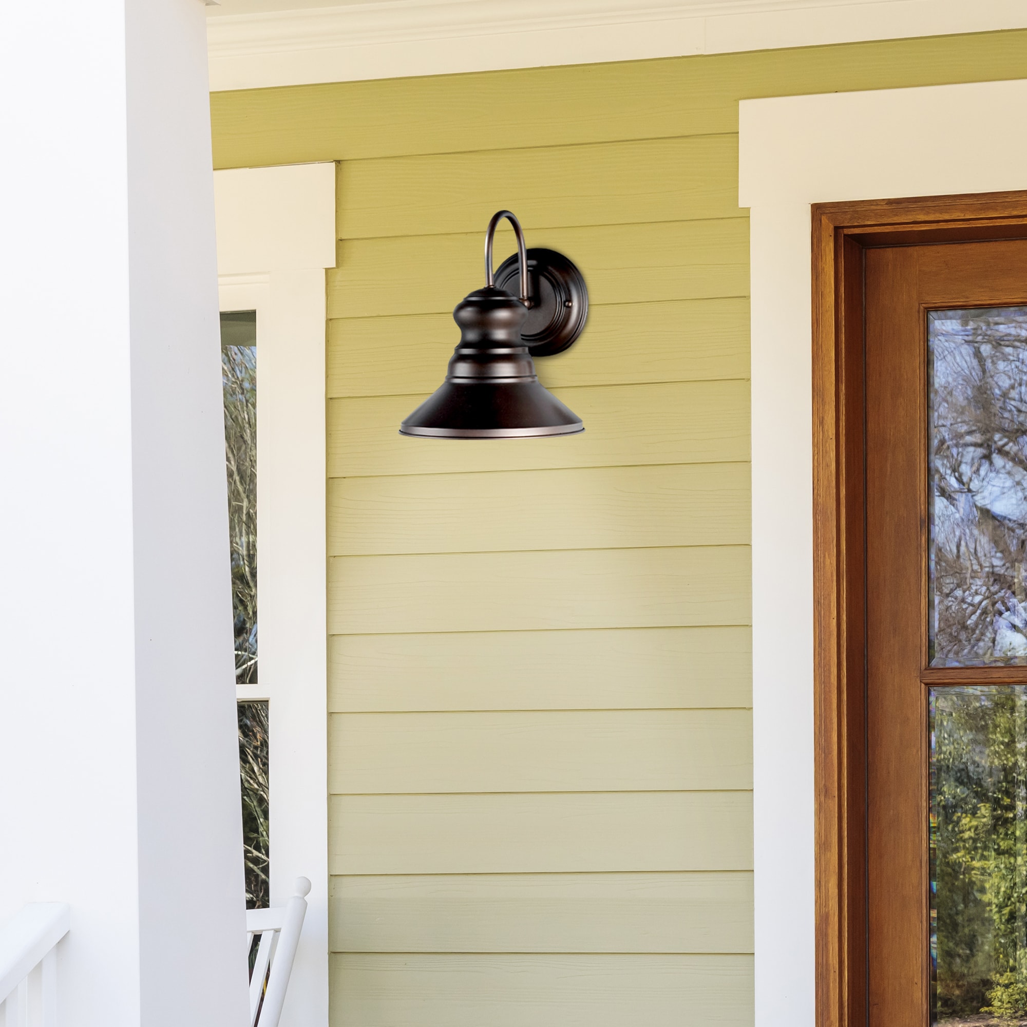 Colfax Antique Bronze Outdoor Wall Lantern 9.5" Tall
