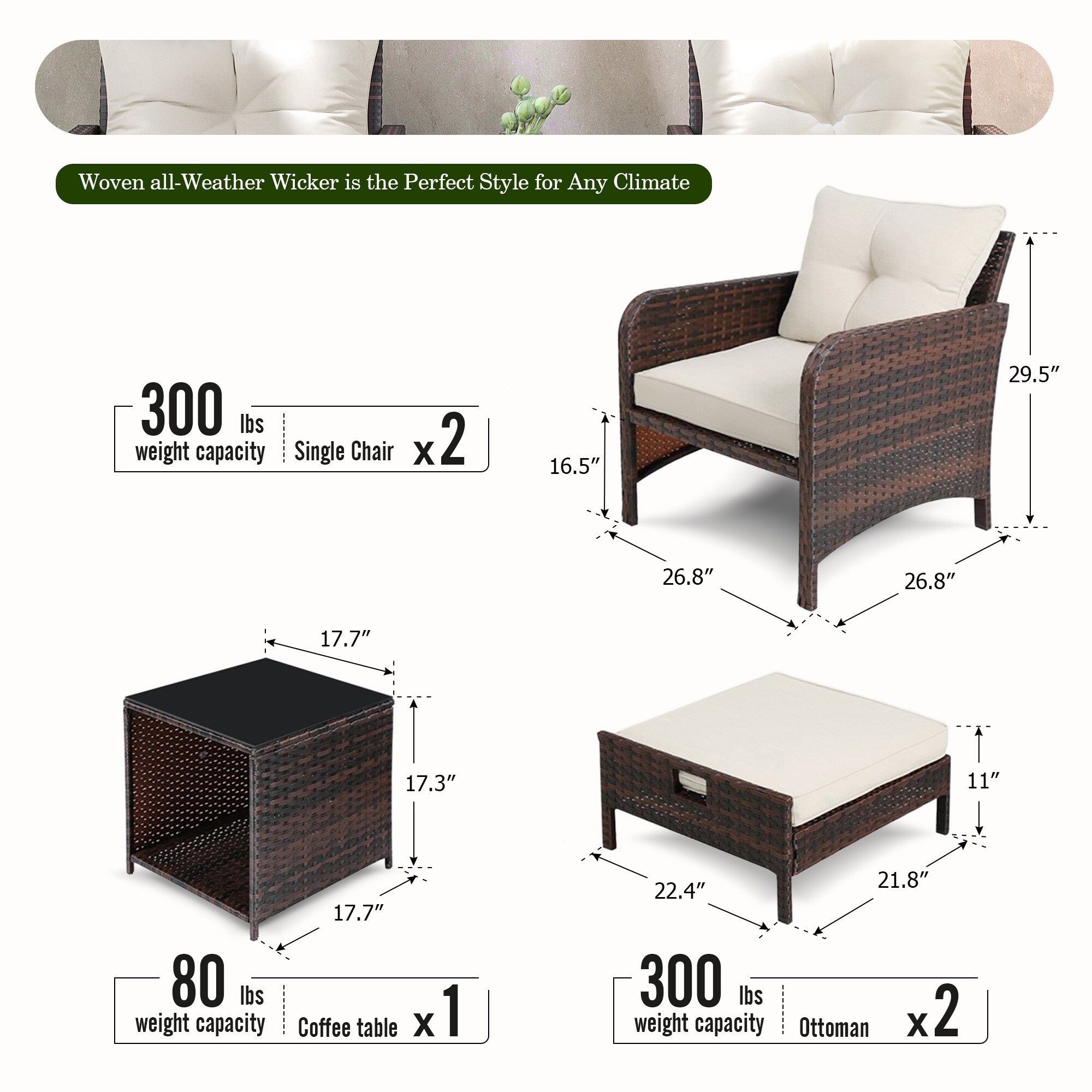 UPHA US1FESF4250457 Patio-Conversation-Sets - View #7