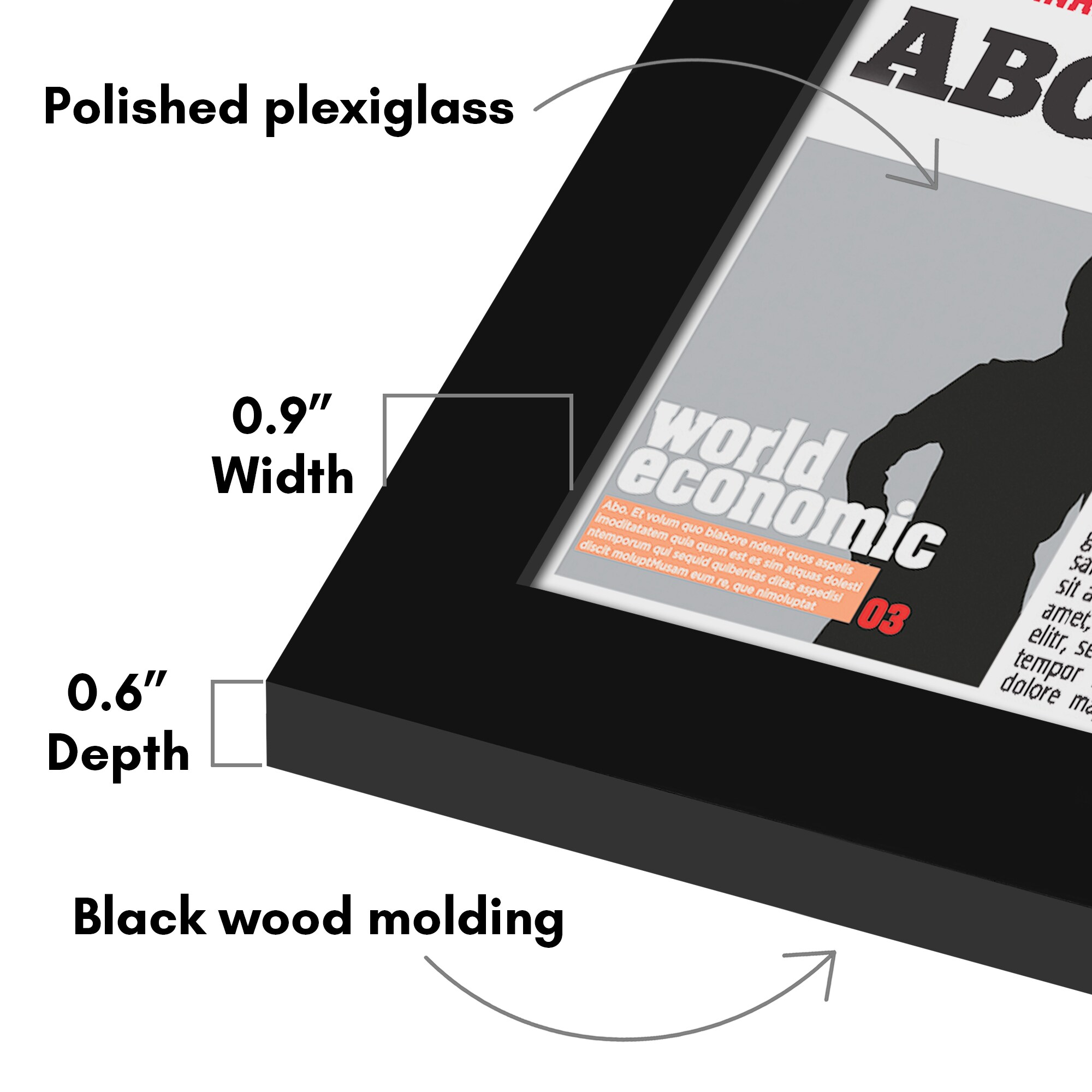 Americanflat MP-MDF-MW-1122-BLACK Picture-Frames - View #3
