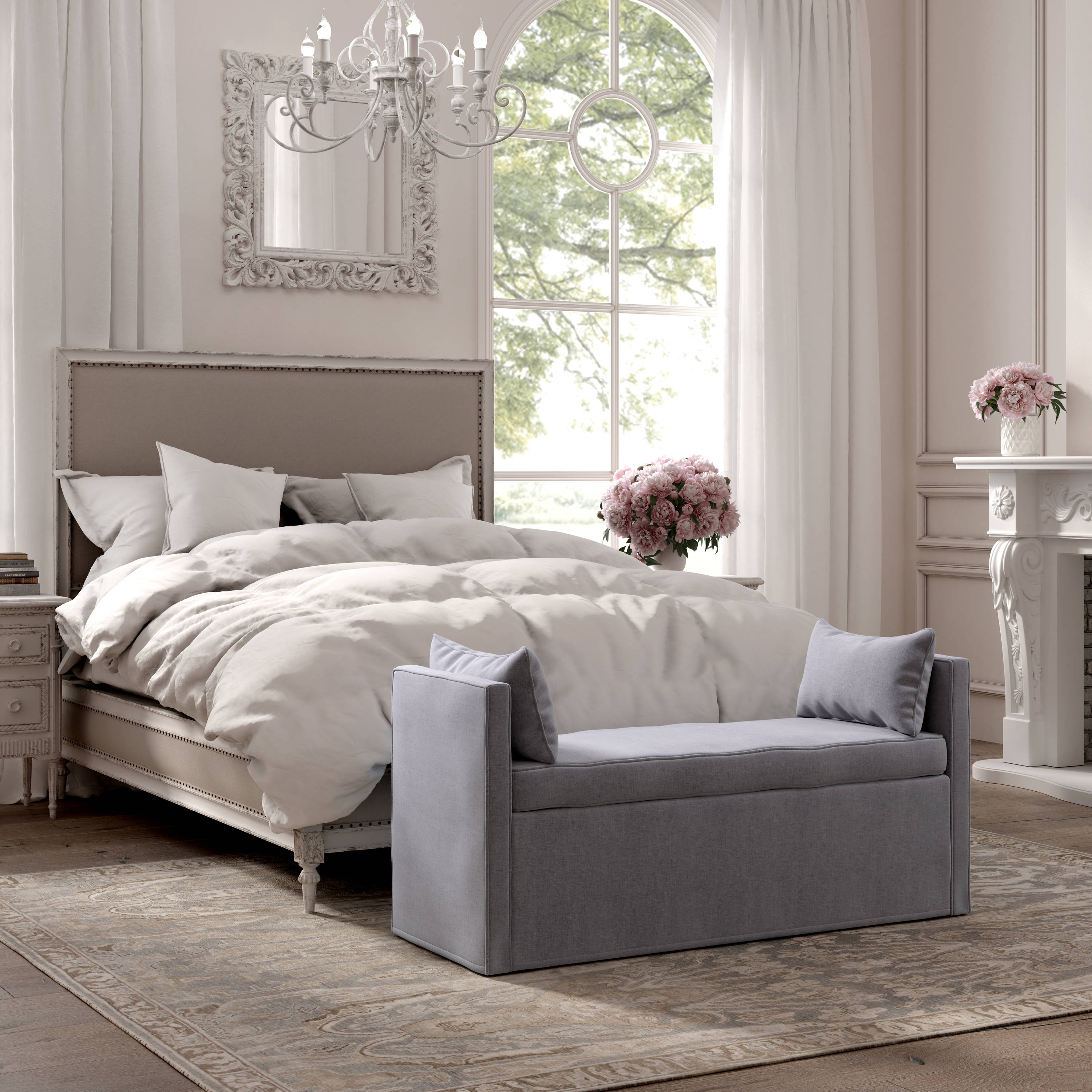 Rustic Manor SBH221-03LG-LS bench - View #4