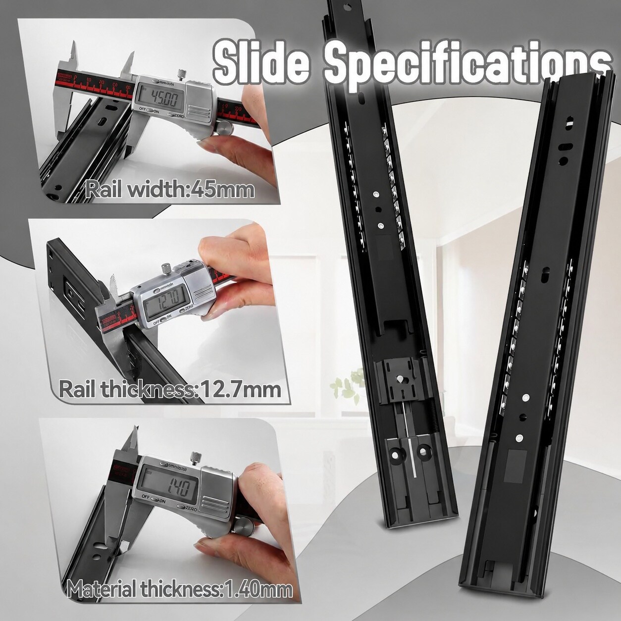 SenQWFa LDC0820C339 Drawer-Slides - View #4