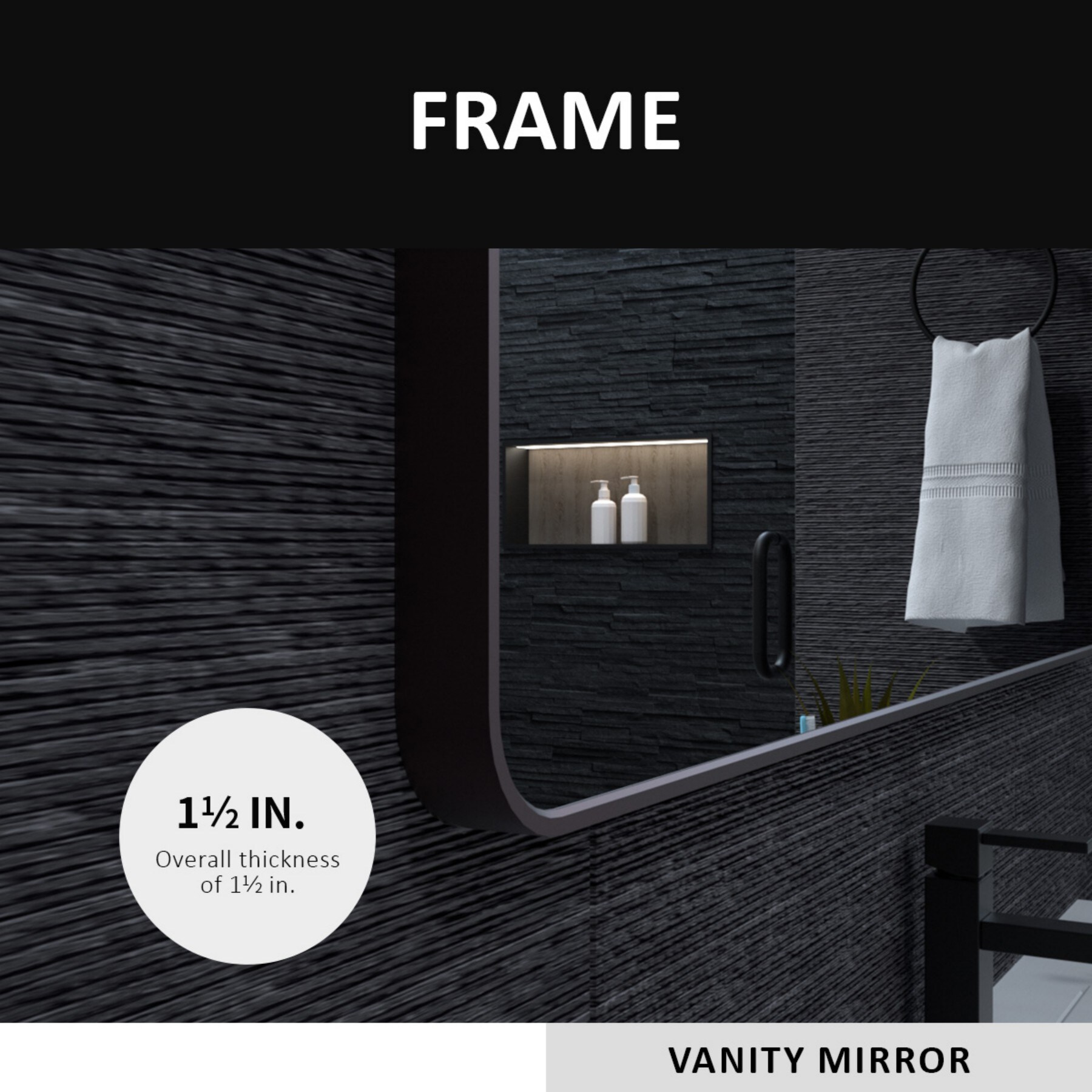 ToolCat SF1-25-YT Framed-Bath-Mirrors - View #7