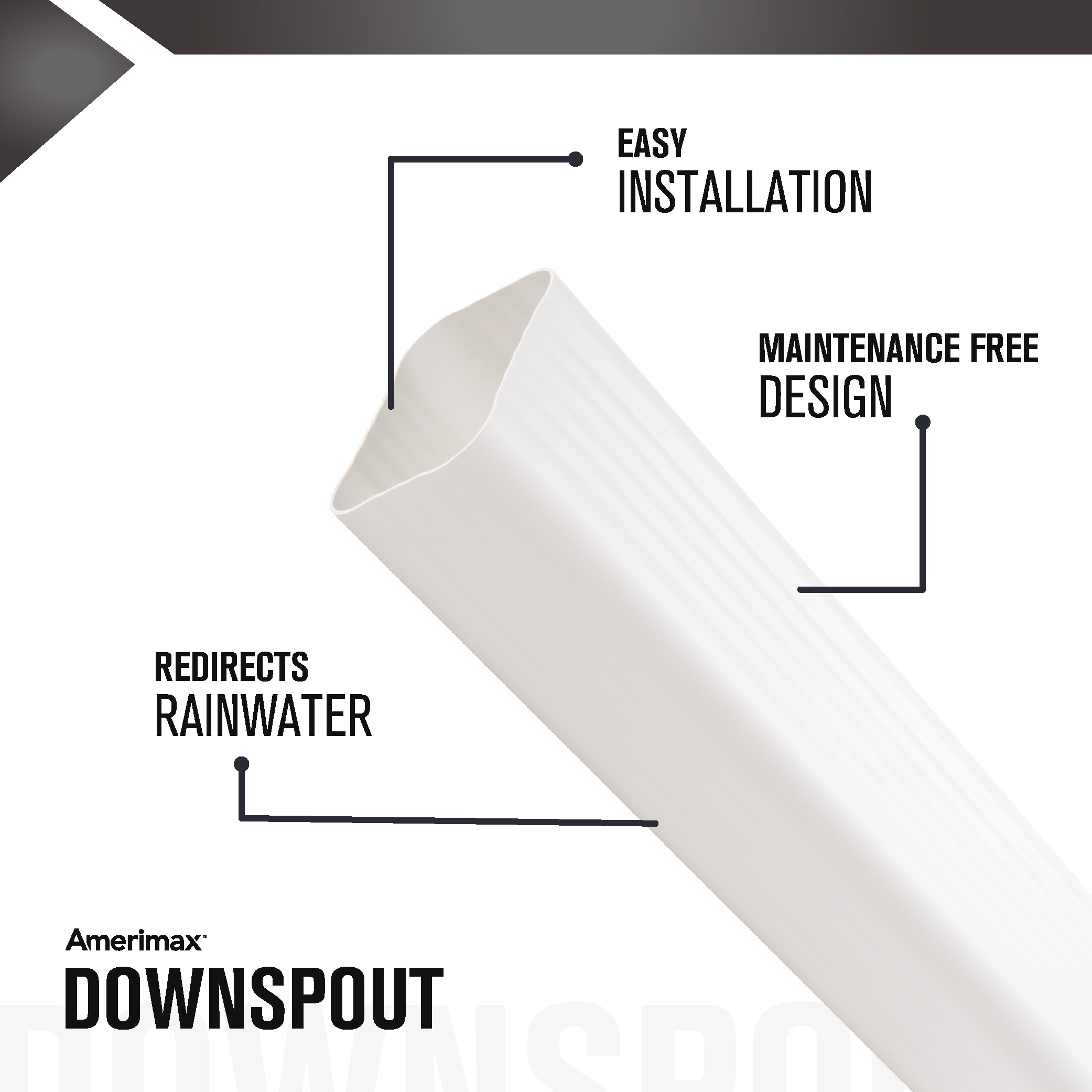 Amerimax M0793 Downspout-Components - View #2