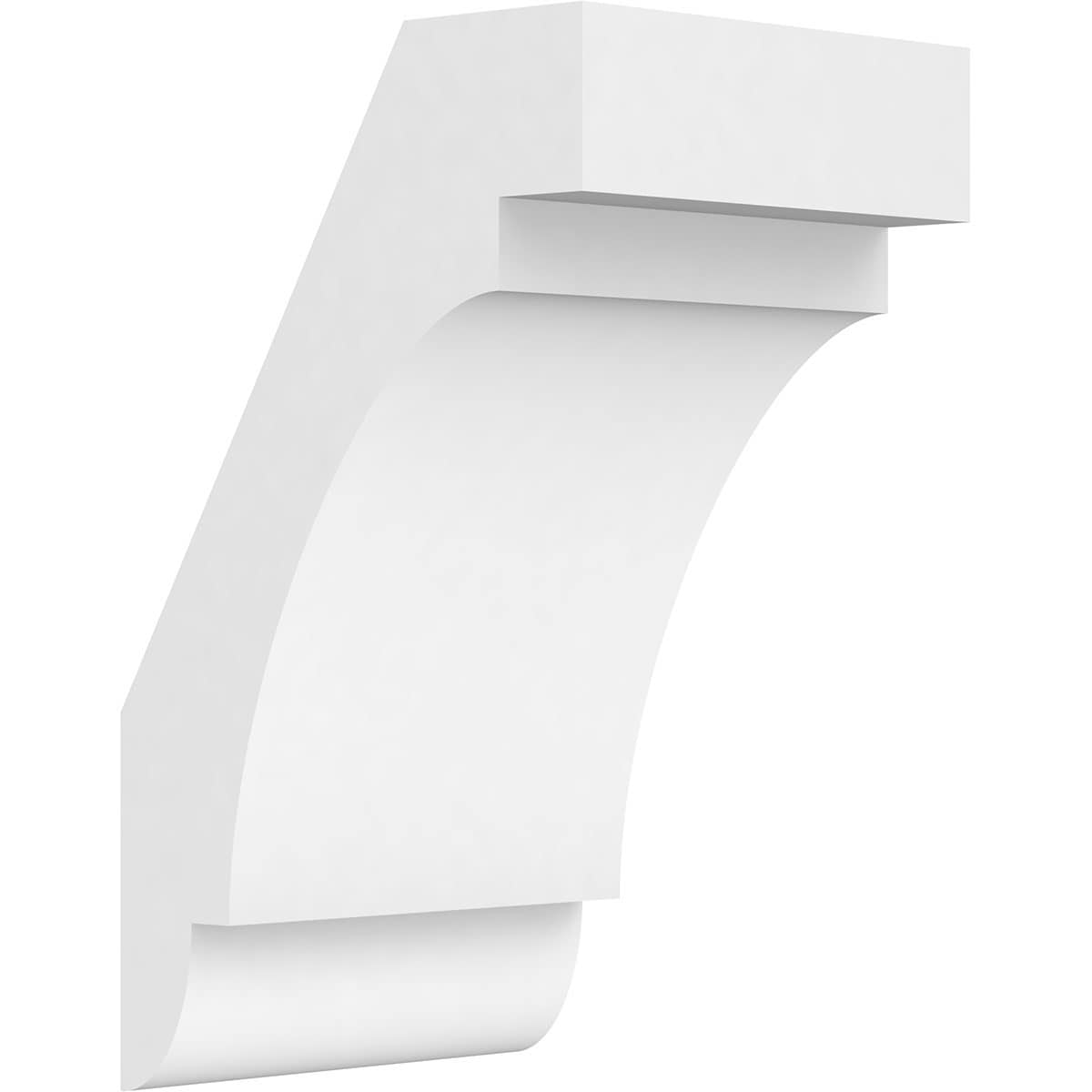 Ekena Millwork BRCP05X06X10ASP 5-in x 6-in x 10-in Unfinished PVC Standard Aspen Knee Brace