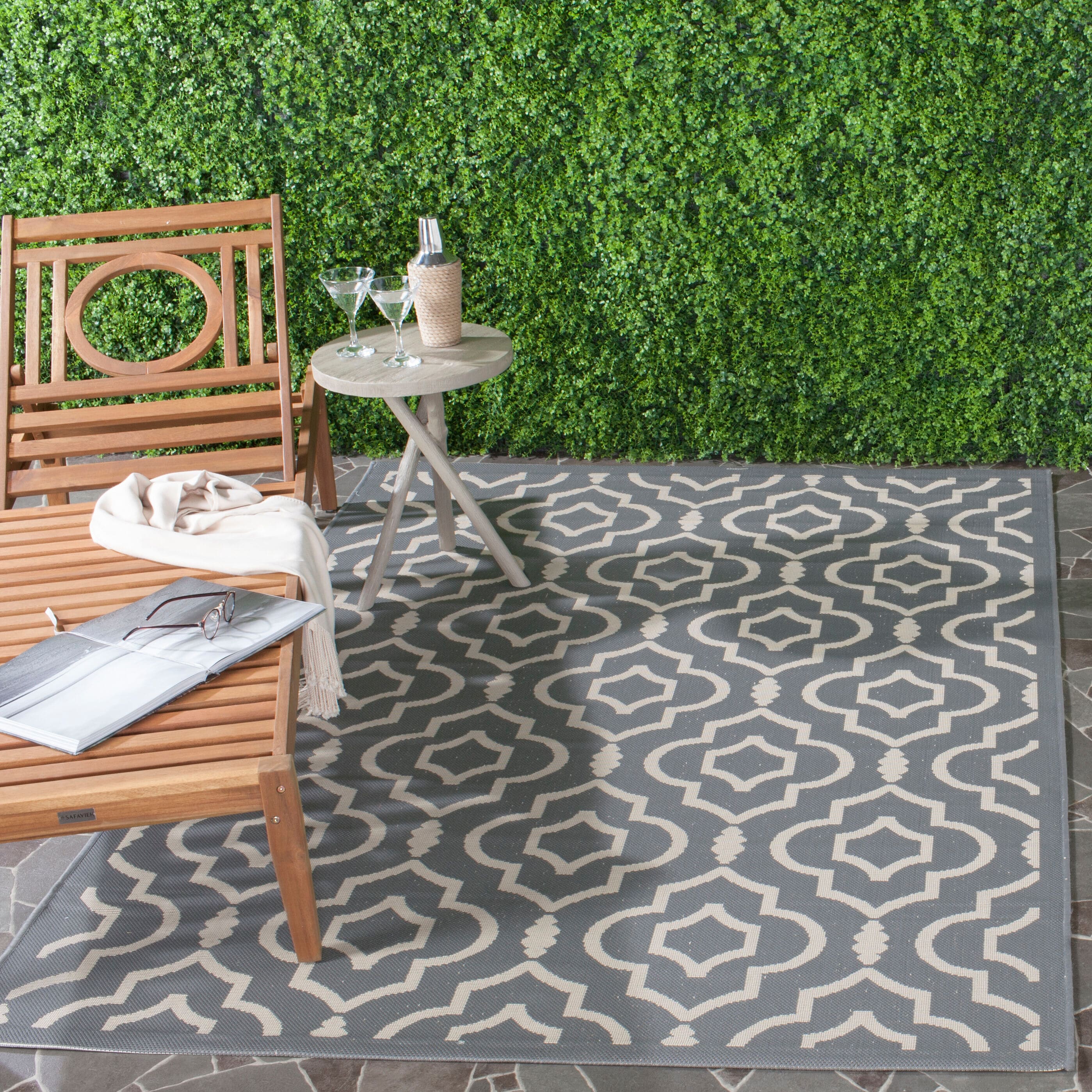 Safavieh - Cy 6926-246 Anthracite Beige 4 x 6 Rectangular Area rug