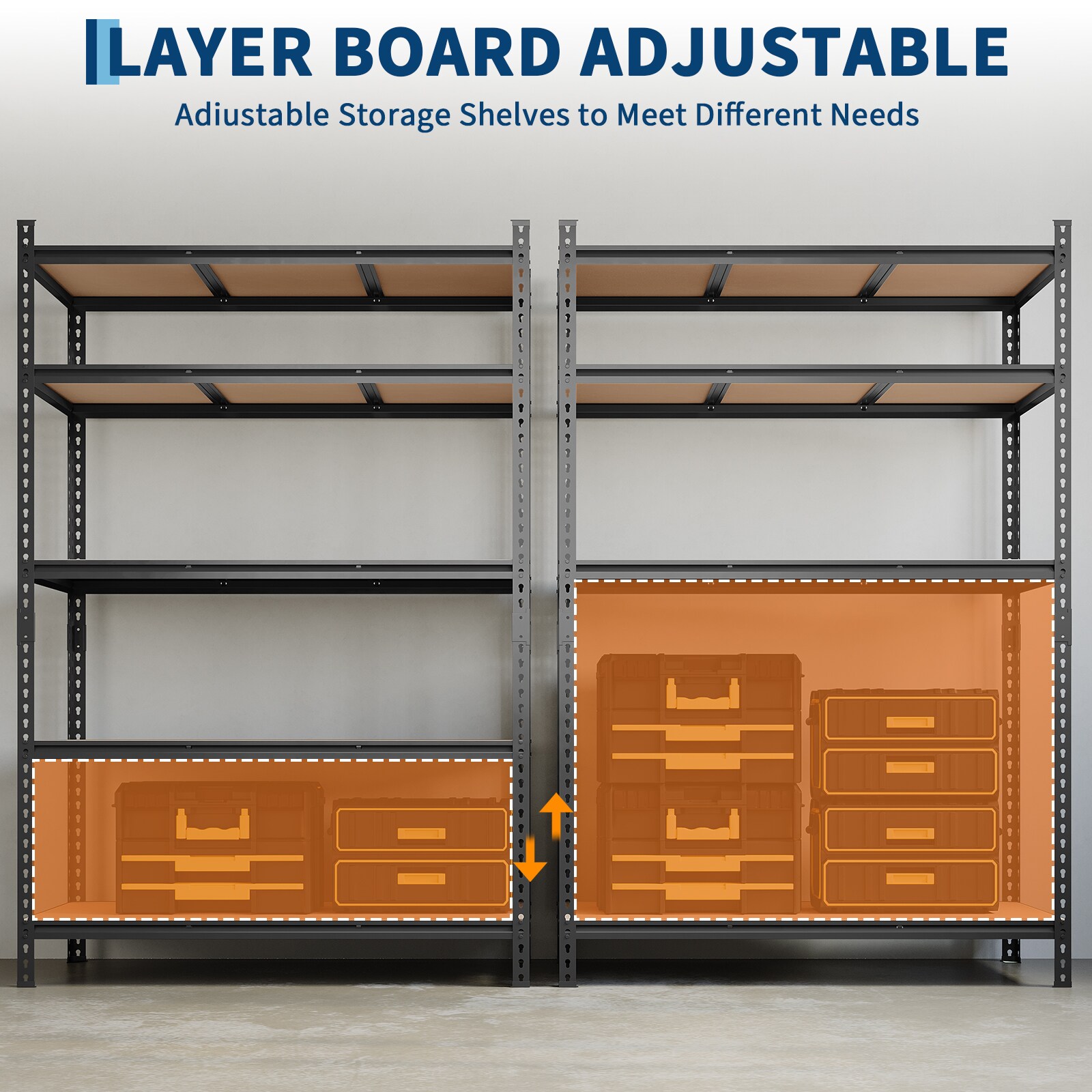 GarveeLife FLYPHK34BXV4CN Free-Standing-Shelving - View #5
