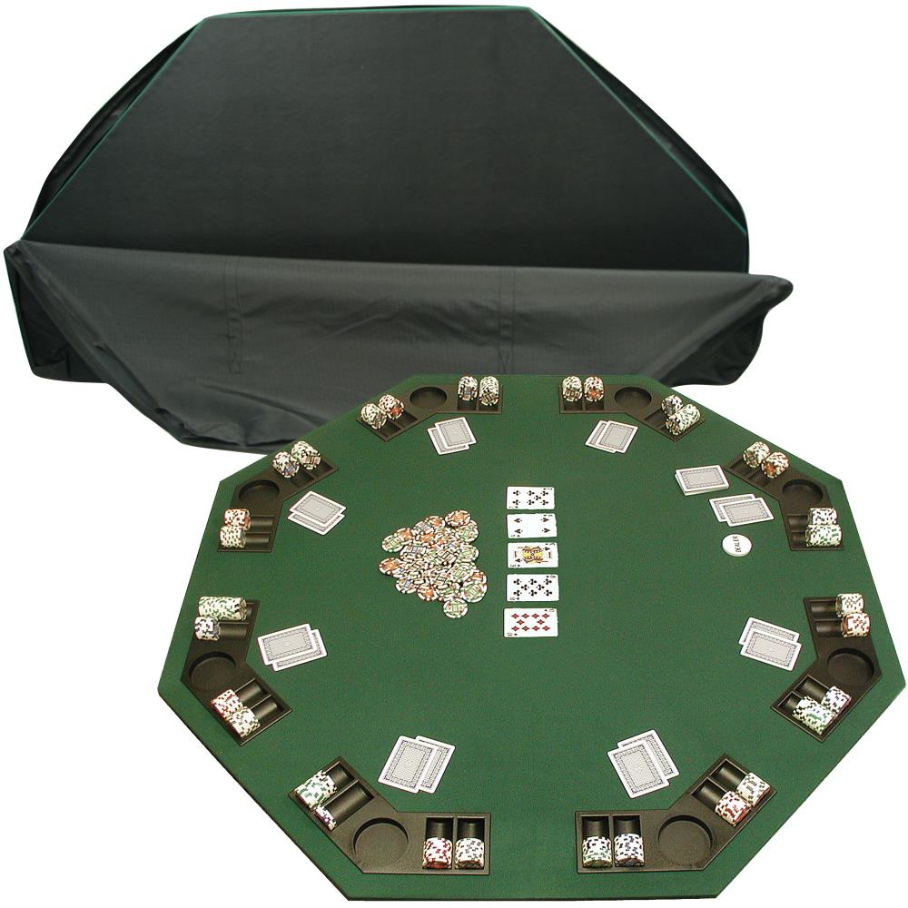 Poker/Craps/Blackjack 3 in 1 Texas Hold'em Table Top Casino style felt New! 