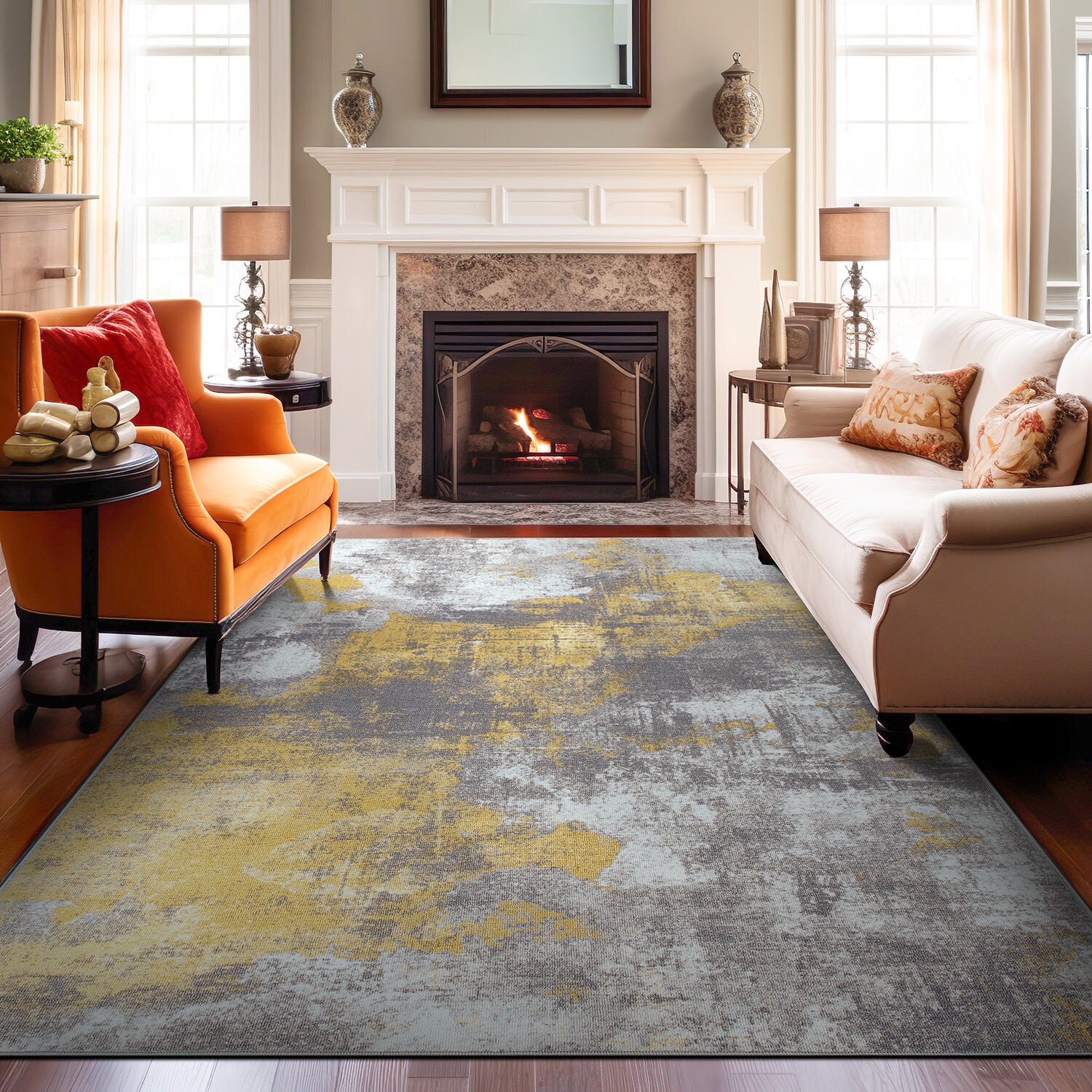 World Rug Gallery WR23YELLOW5X7 rugs - View #4