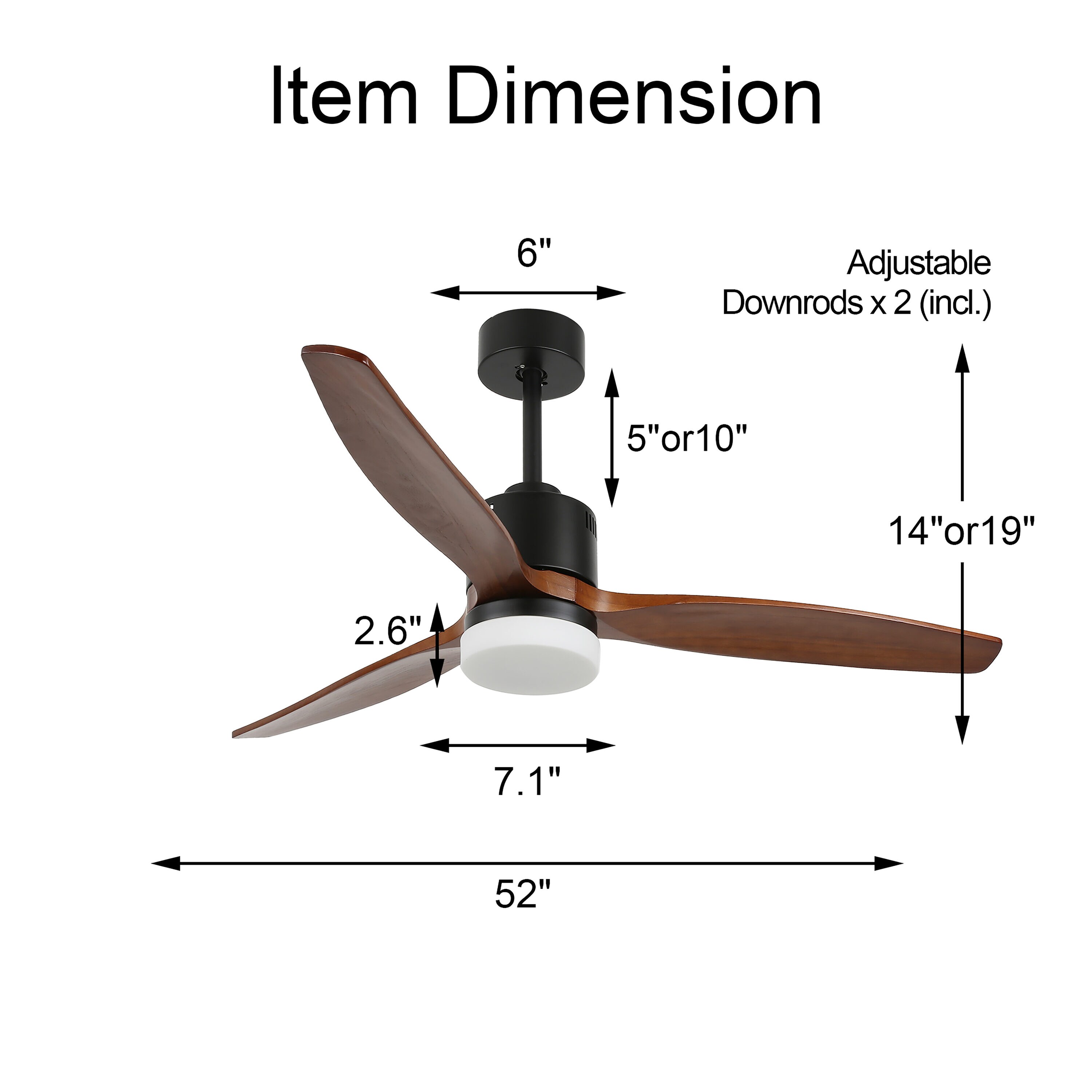 Bella Depot DC5206 Ceiling-Fans - View #9