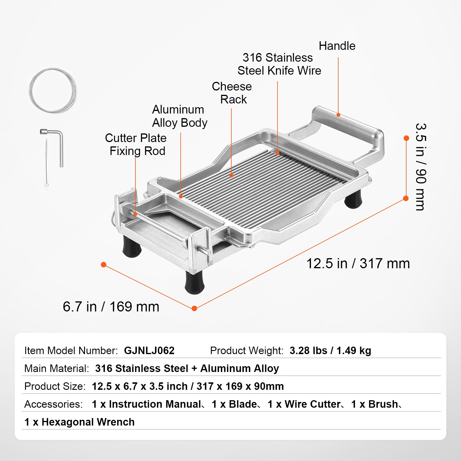 VEVOR SCMBNLQPJBXG04500V0 Food-Slicers - View #7