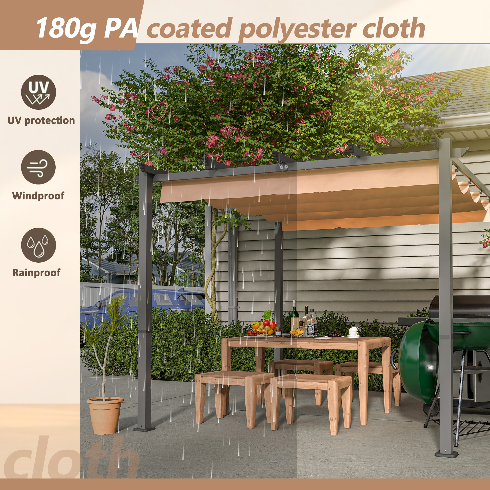 Gaierptone CRXMQPSB7LV Wood-Resin-Gazebos - View #4
