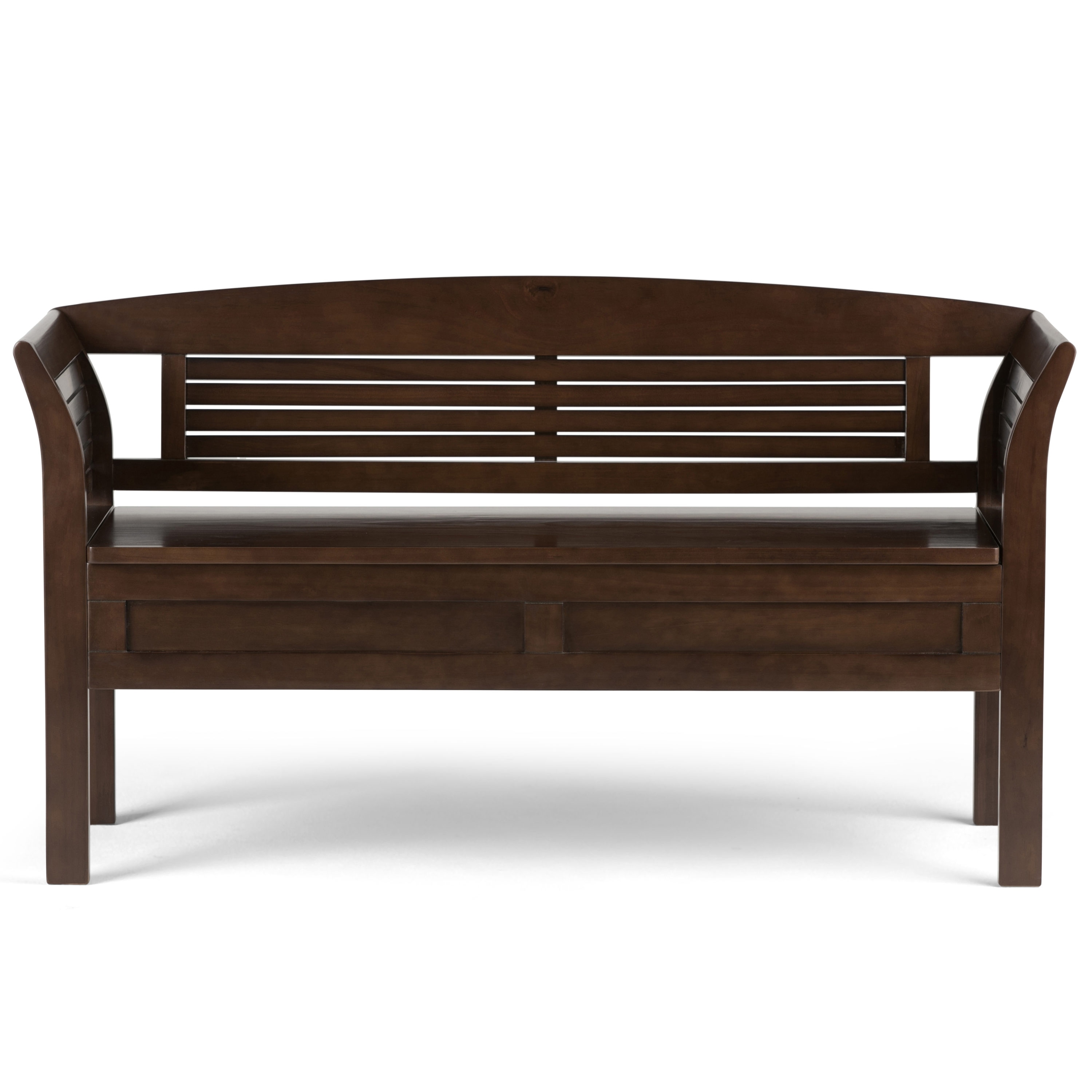Simpli Home 3AXCARLBEN-MB bench - View #2