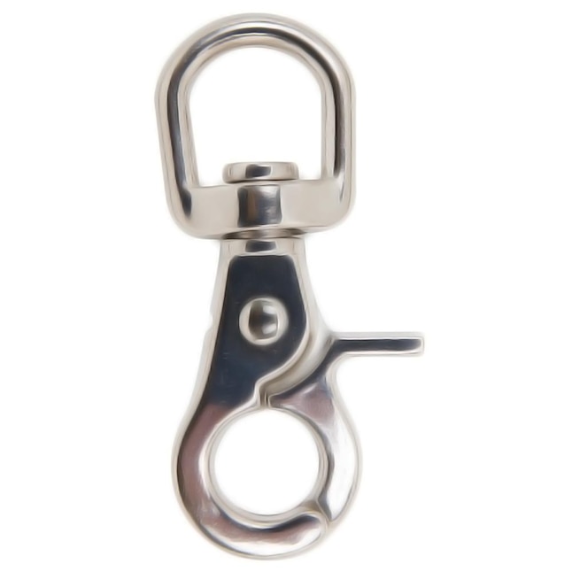 Blue Hawk 1/2-in Nickel-Plated Round Eye Swivel Trigger Snap in the Chain  Accessories department at