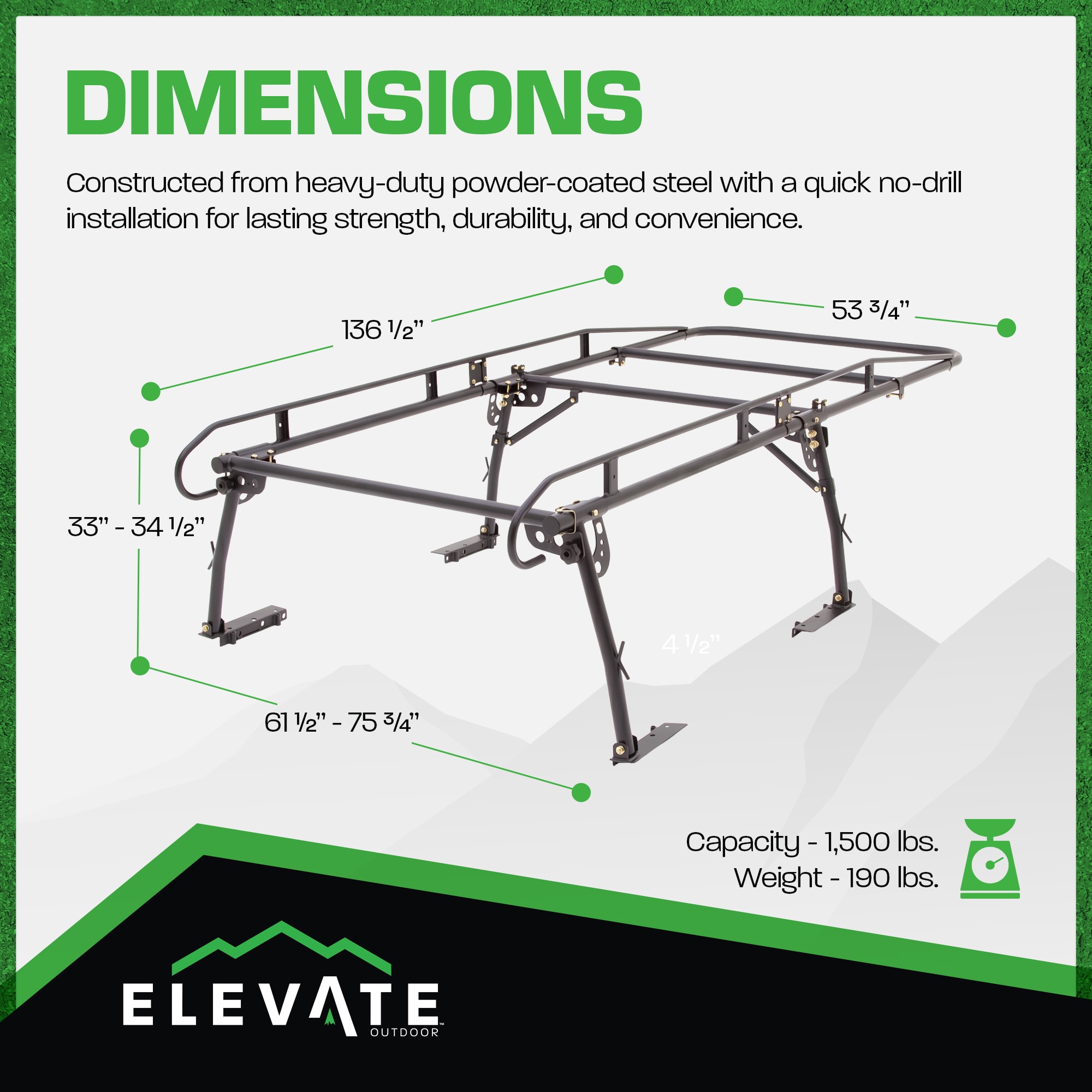 ELEVATE OUTDOORS UPUT-RACK-HD Cargo-Racking - View #4