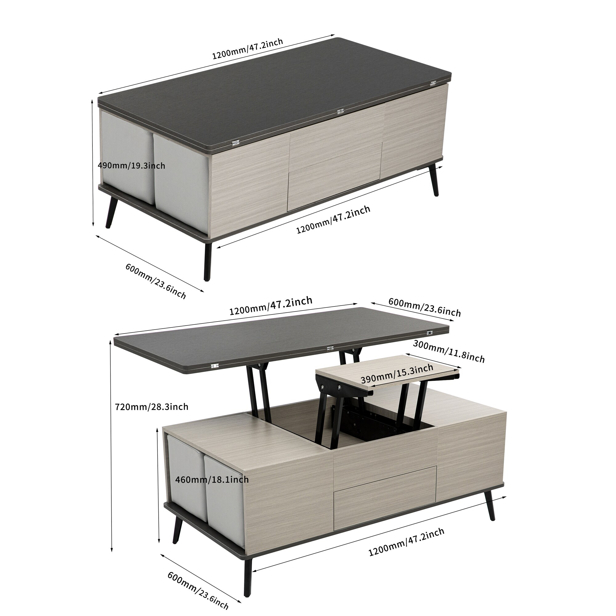 ModernLuxe L3P-CH307469AAG Coffee-Tables - View #10