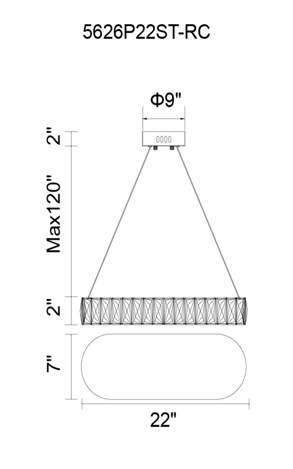 CWI Lighting 5626P22ST-RC b090015 - View #2