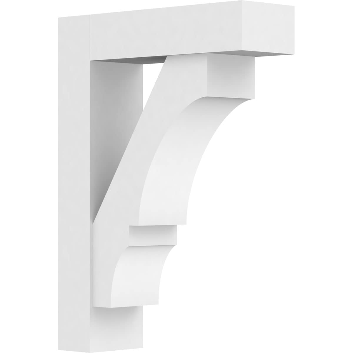 Ekena Millwork BKTP05X16X22BOA05 Standard Balboa 5-in x 16-in x 22-in White PVC Standard bracket
