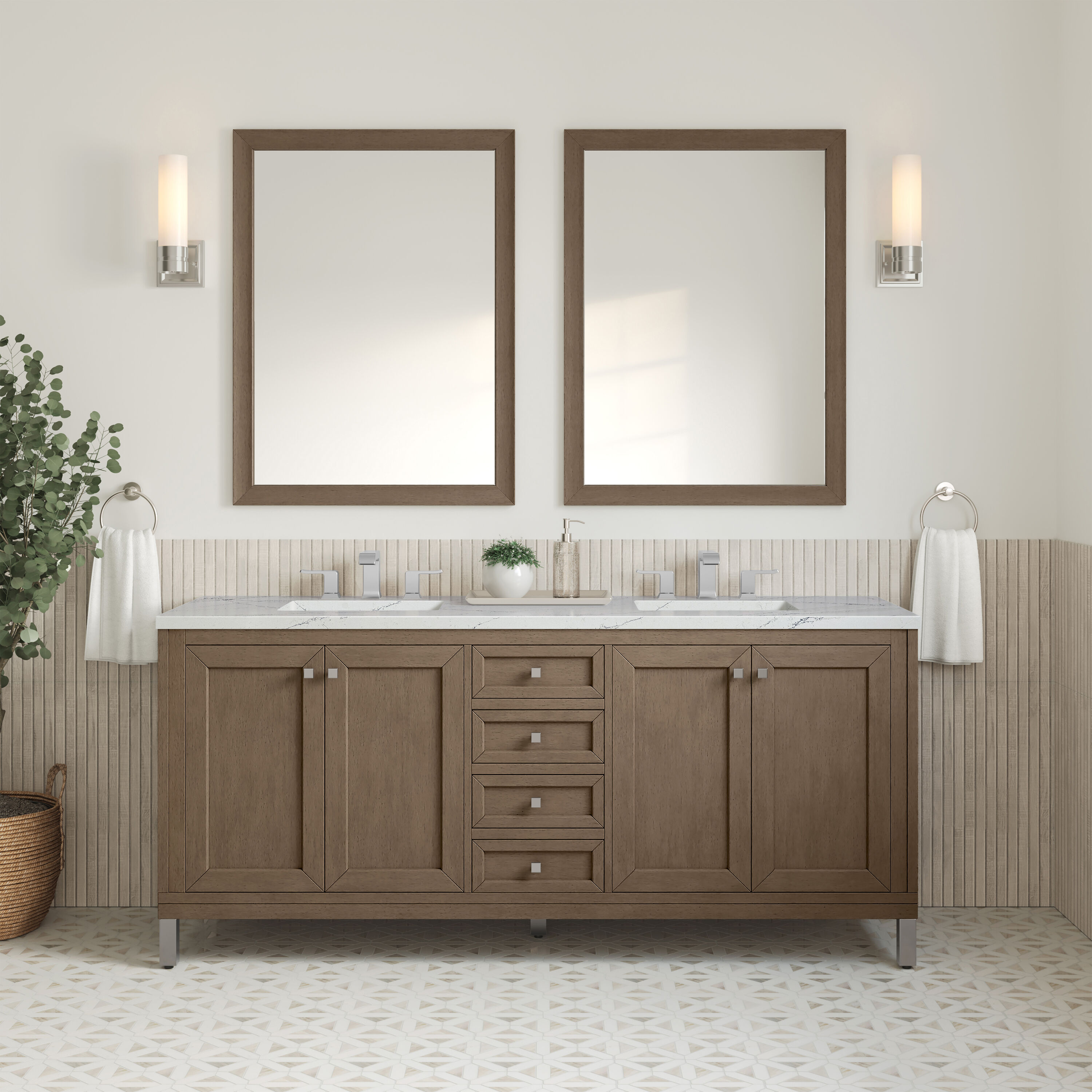 James Martin Vanities 305-V72-WWW-3ENC Bath-Vanity-Combo - View #5