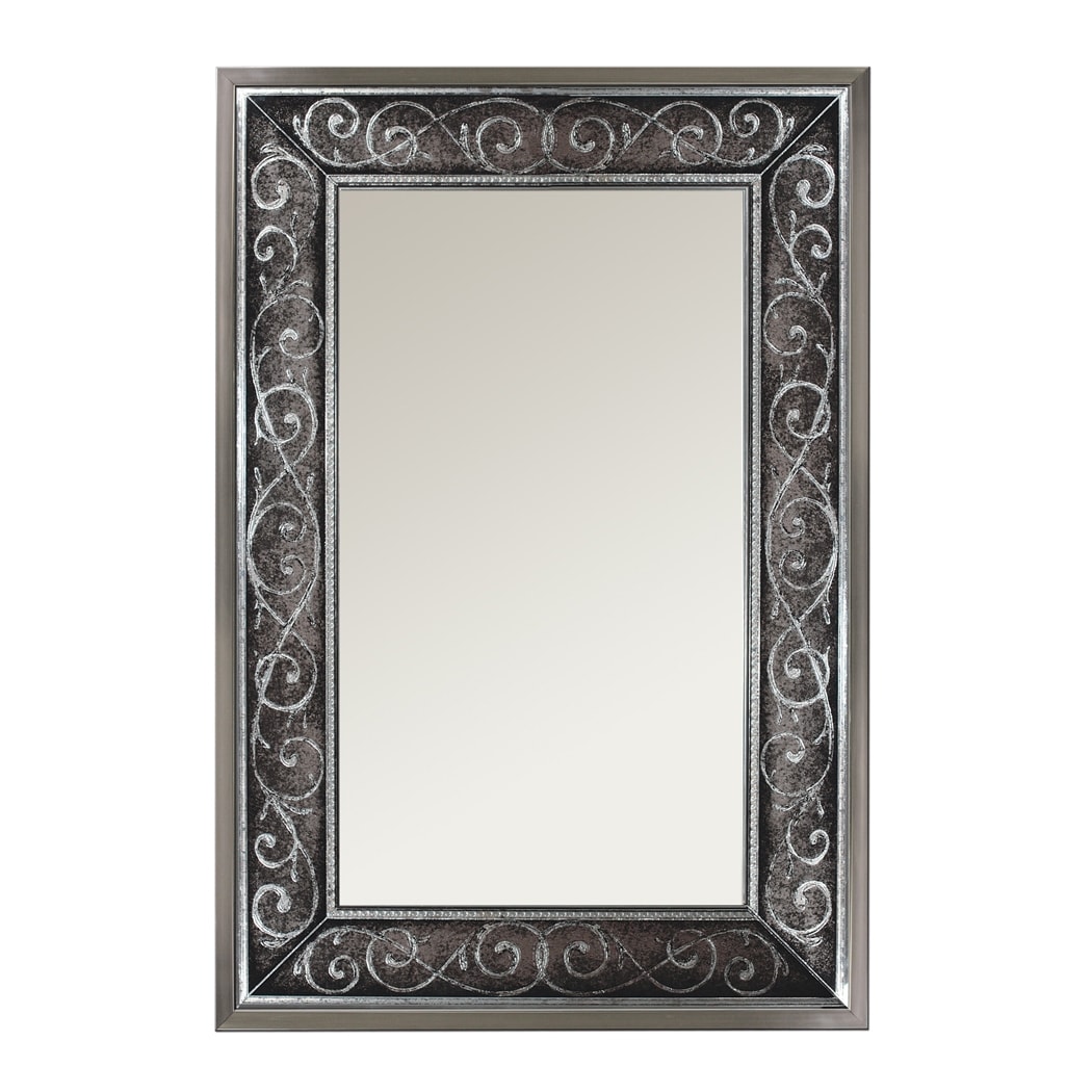 Style Selections H Silver Polished Wall Mirror at Lowes.com