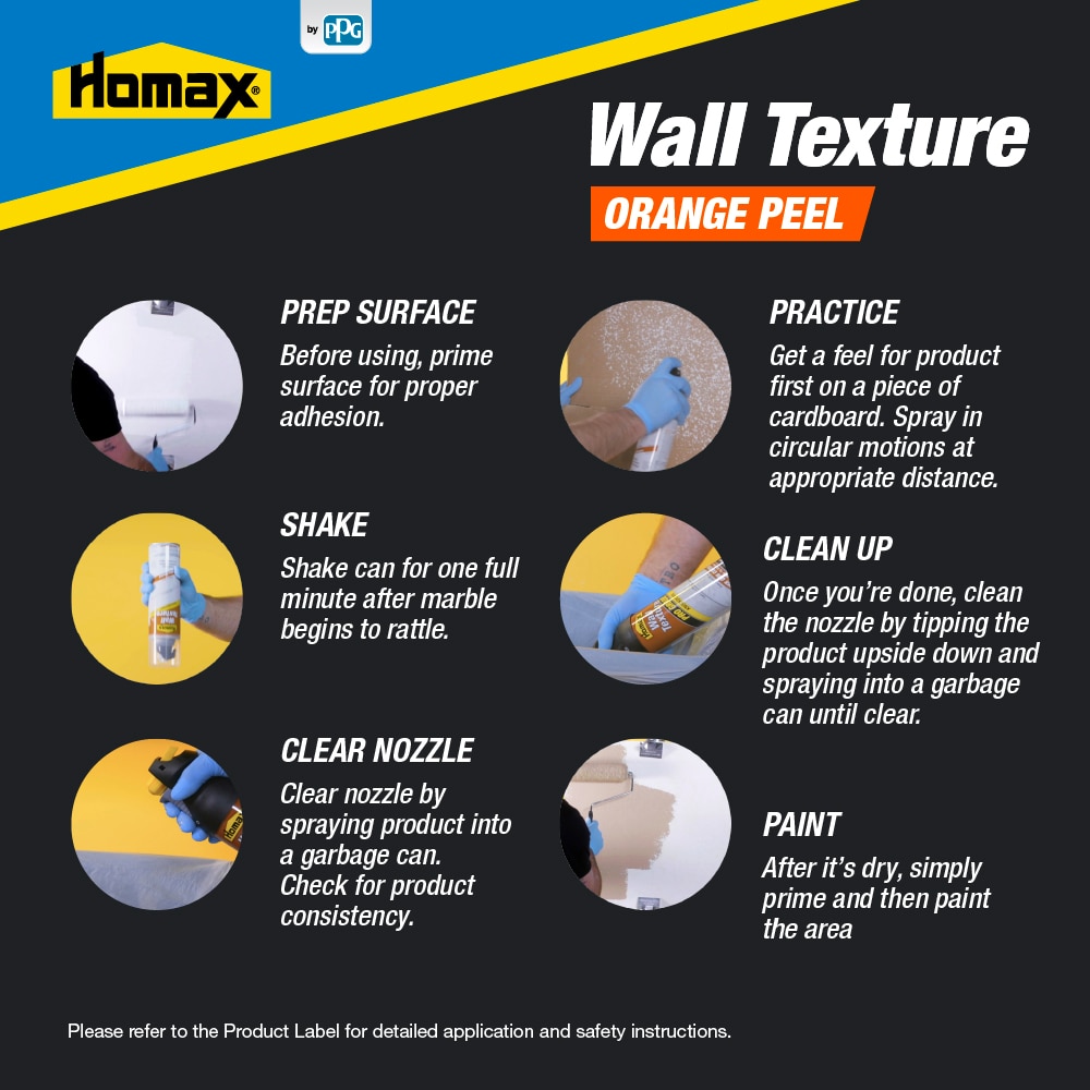 Homax Color Changing Orange Peel Wall Texture, 16oz