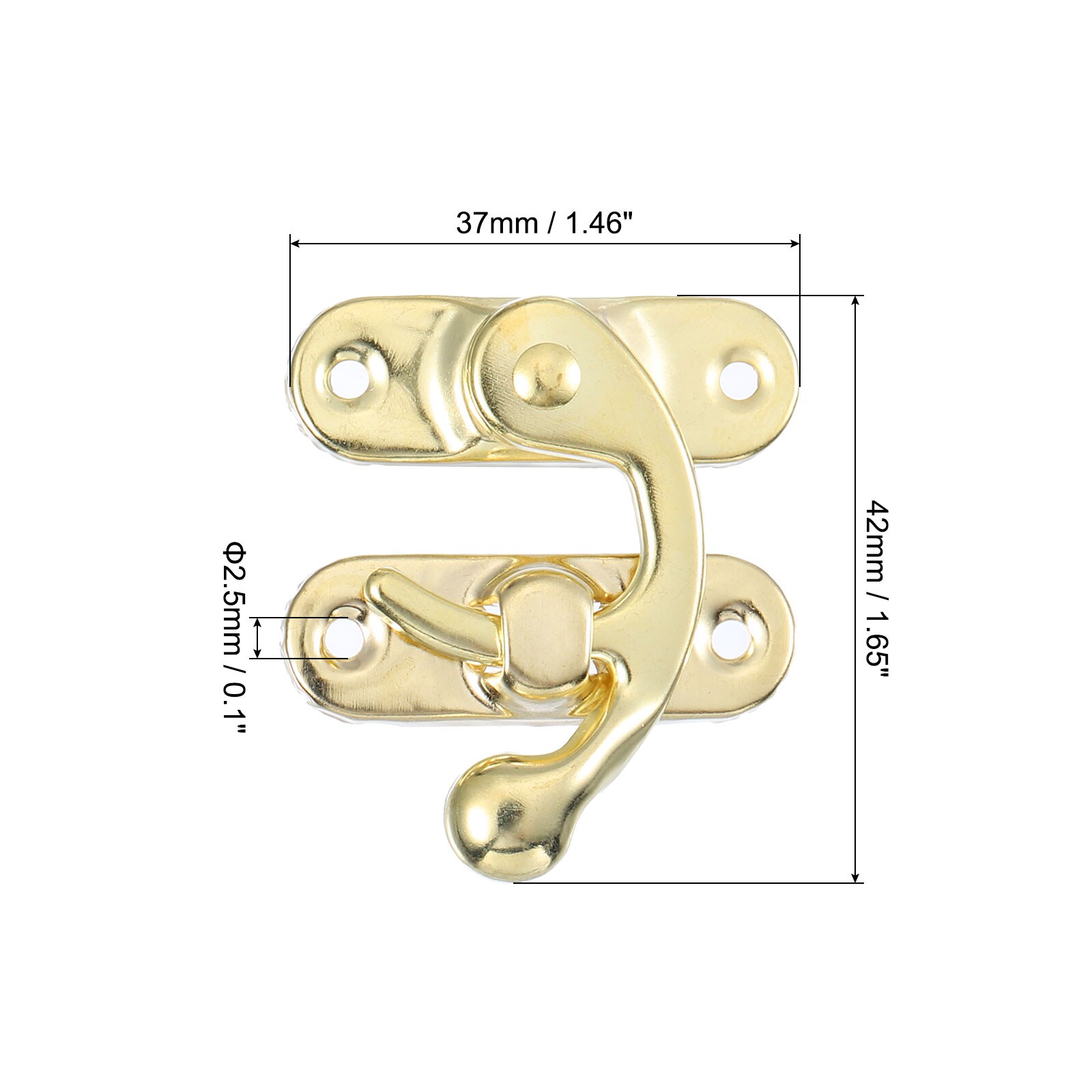 Unique Bargains S25093001UX7390 Cabinet-Latches - View #2