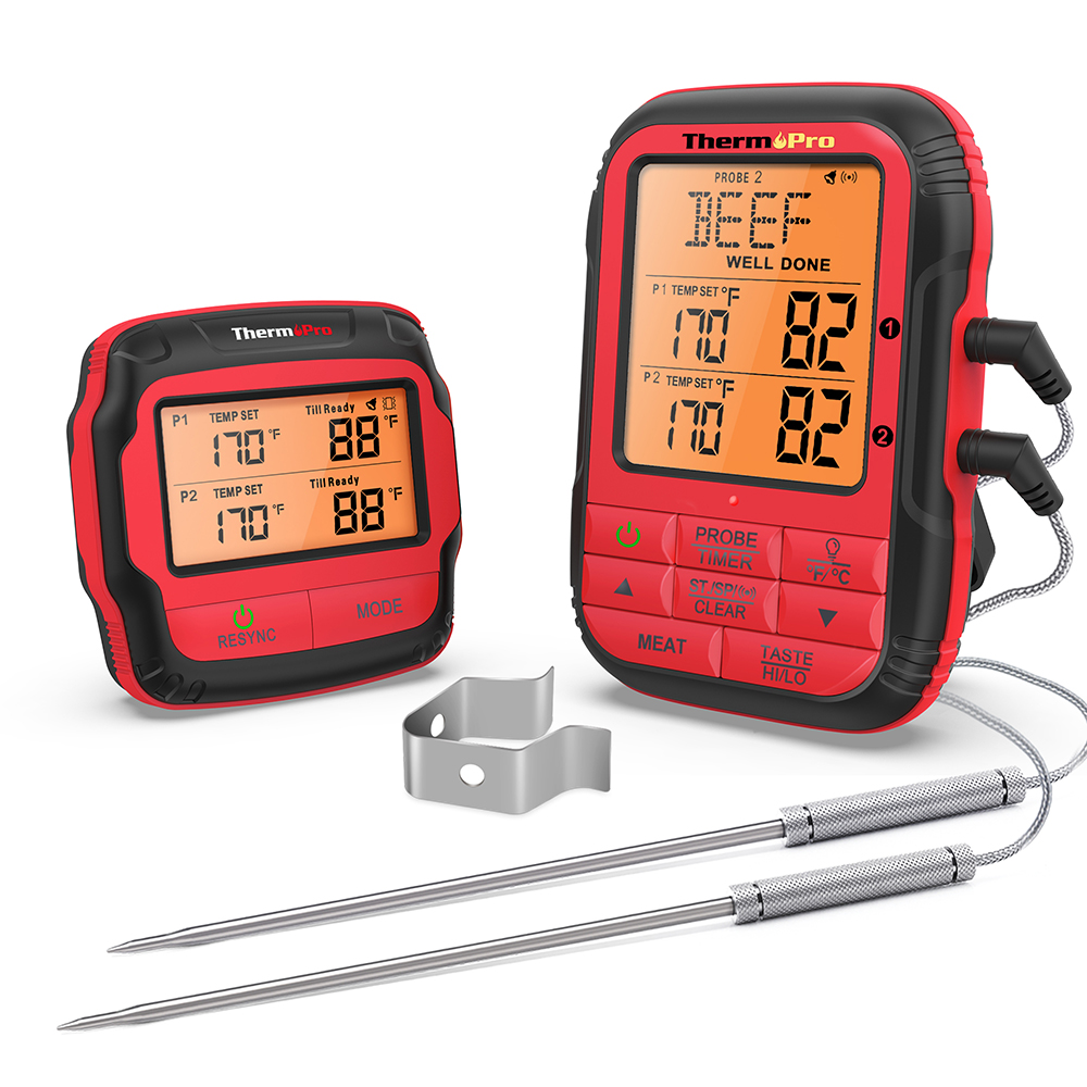 ThermoPro TP25 Digital Leave-in Bluetooth Compatibility Meat Thermometer in  the Meat Thermometers department at