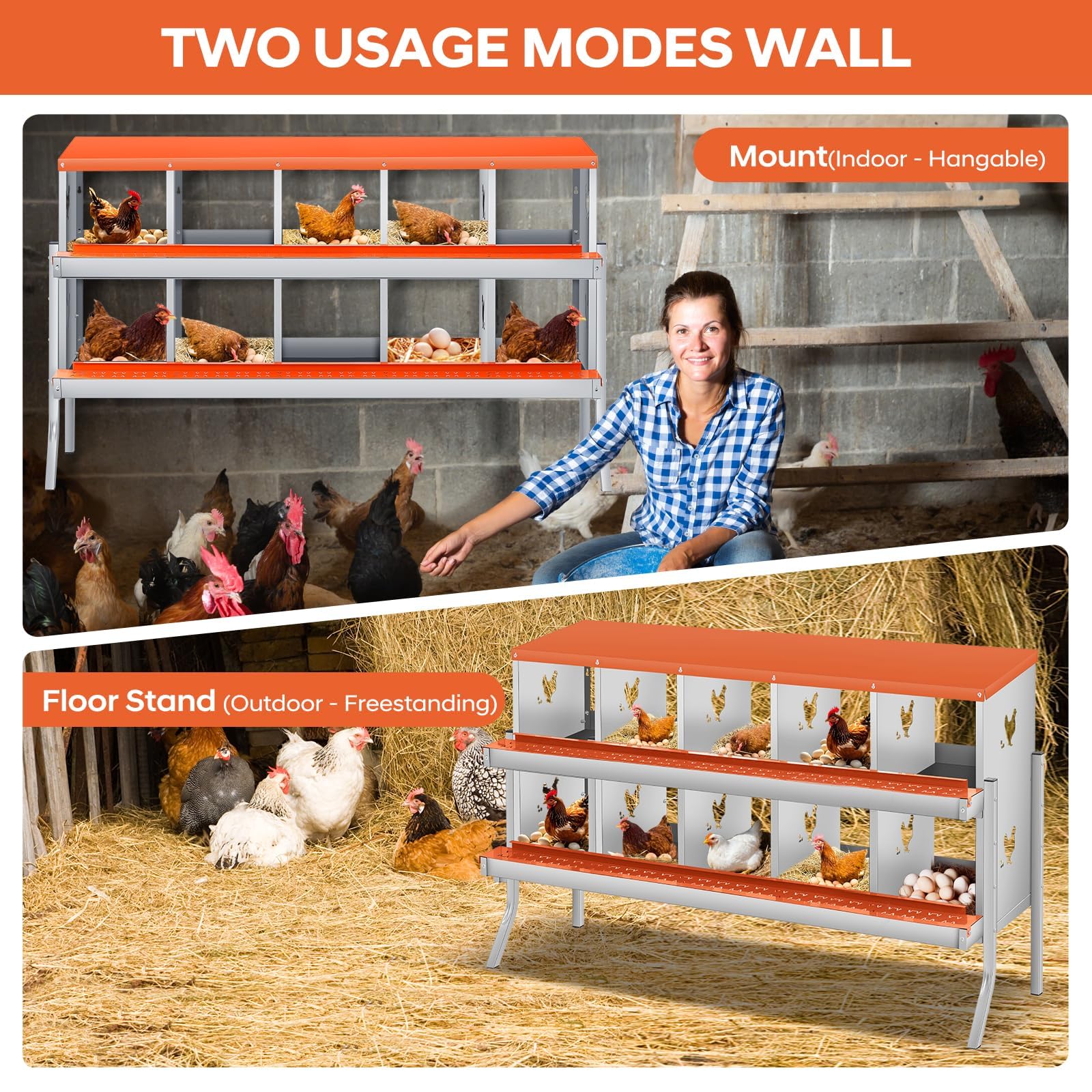 Garvee 09GXFCHBNL-417 Chicken-Coops-Rabbit-Hutches - View #5