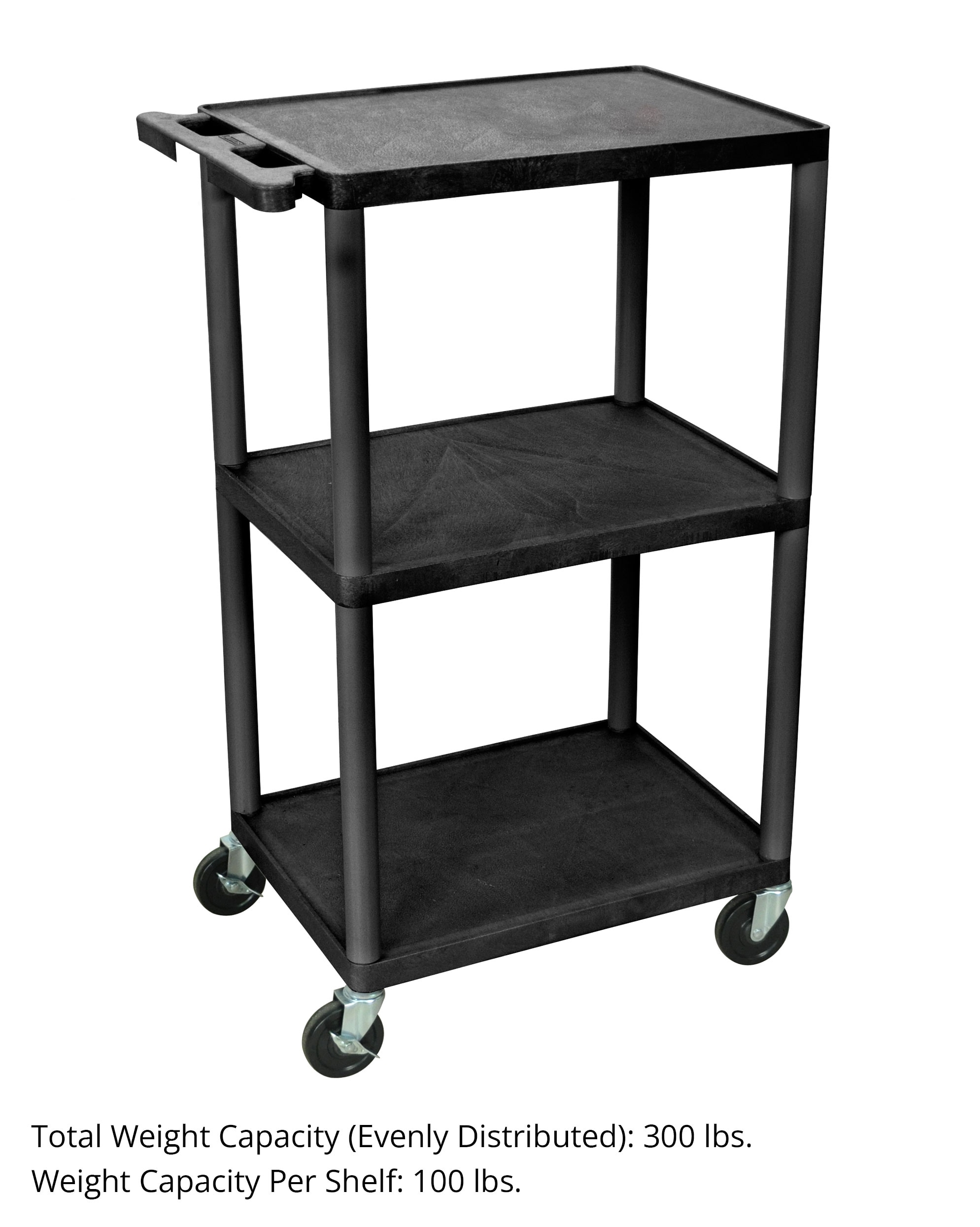 Luxor 42-in 1-Drawer Table Utility Cart UCPL2-B Sansujyuku sansujyuku.com