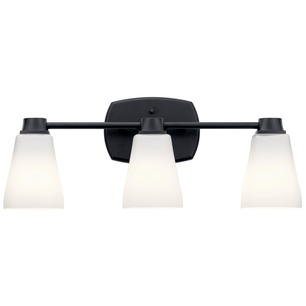 DELTA Sandover 3-Light Nickel Traditional Vanity Light
