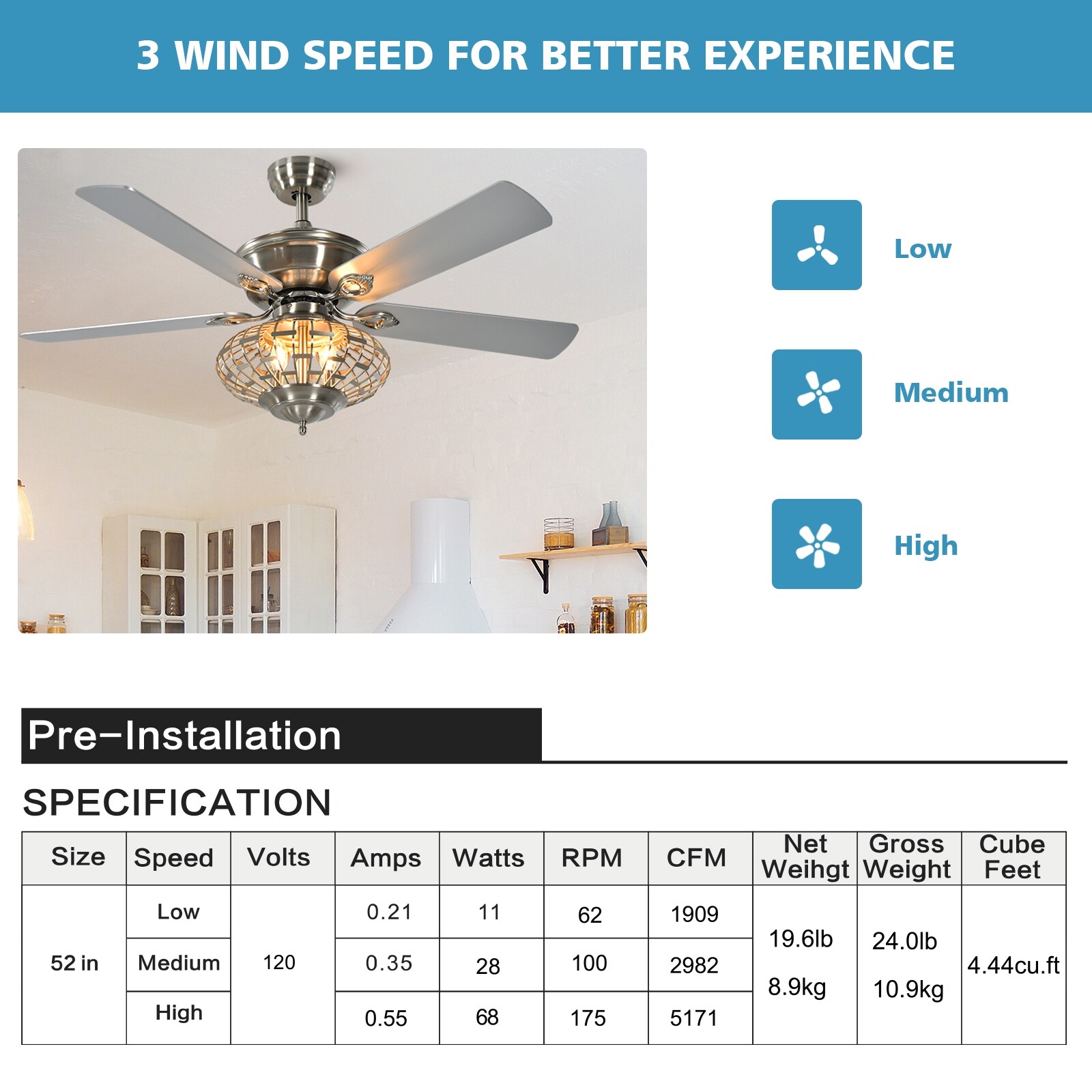 Forclover WYL1-D52M9P Ceiling-Fans - View #7