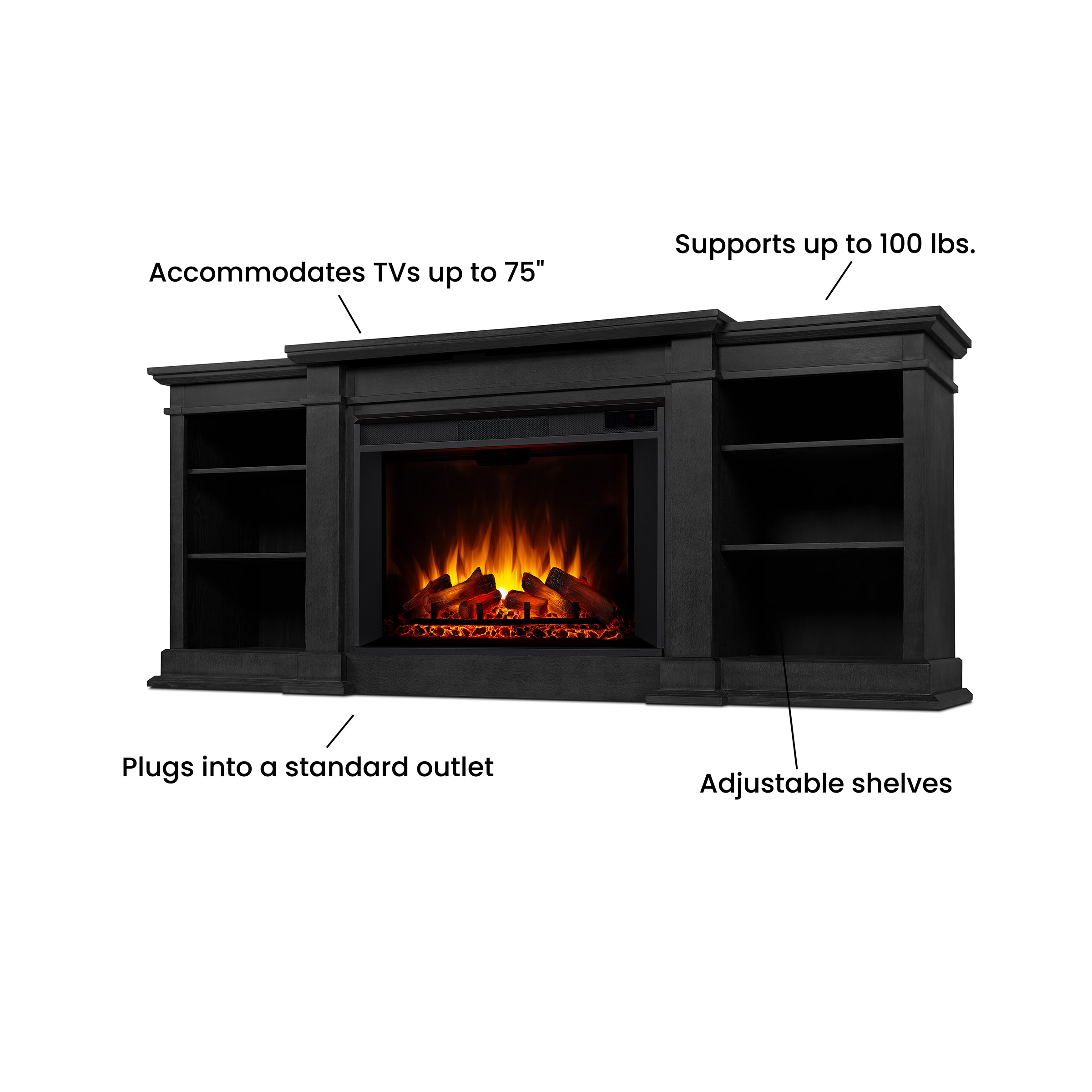 Real Flame 1290E-BLK Electric-Fireplaces - View #3