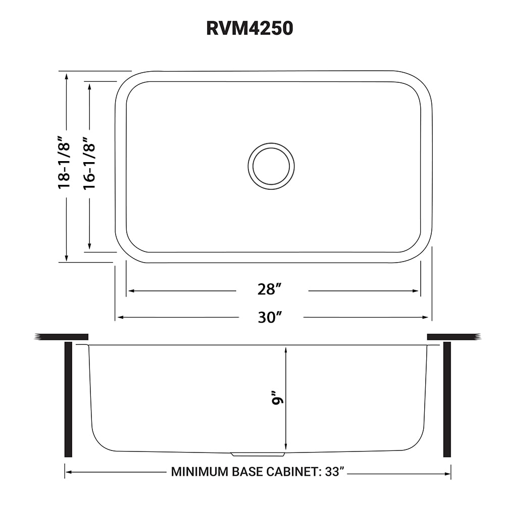 Ruvati RVM4250 Bar-Prep-Sinks - View #11