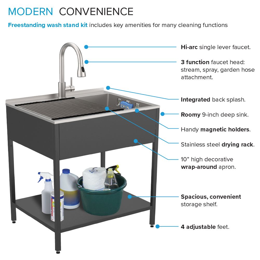 Transolid K-EWS-2822S-MB Laundry-Tubs-Utility-Sinks - View #6
