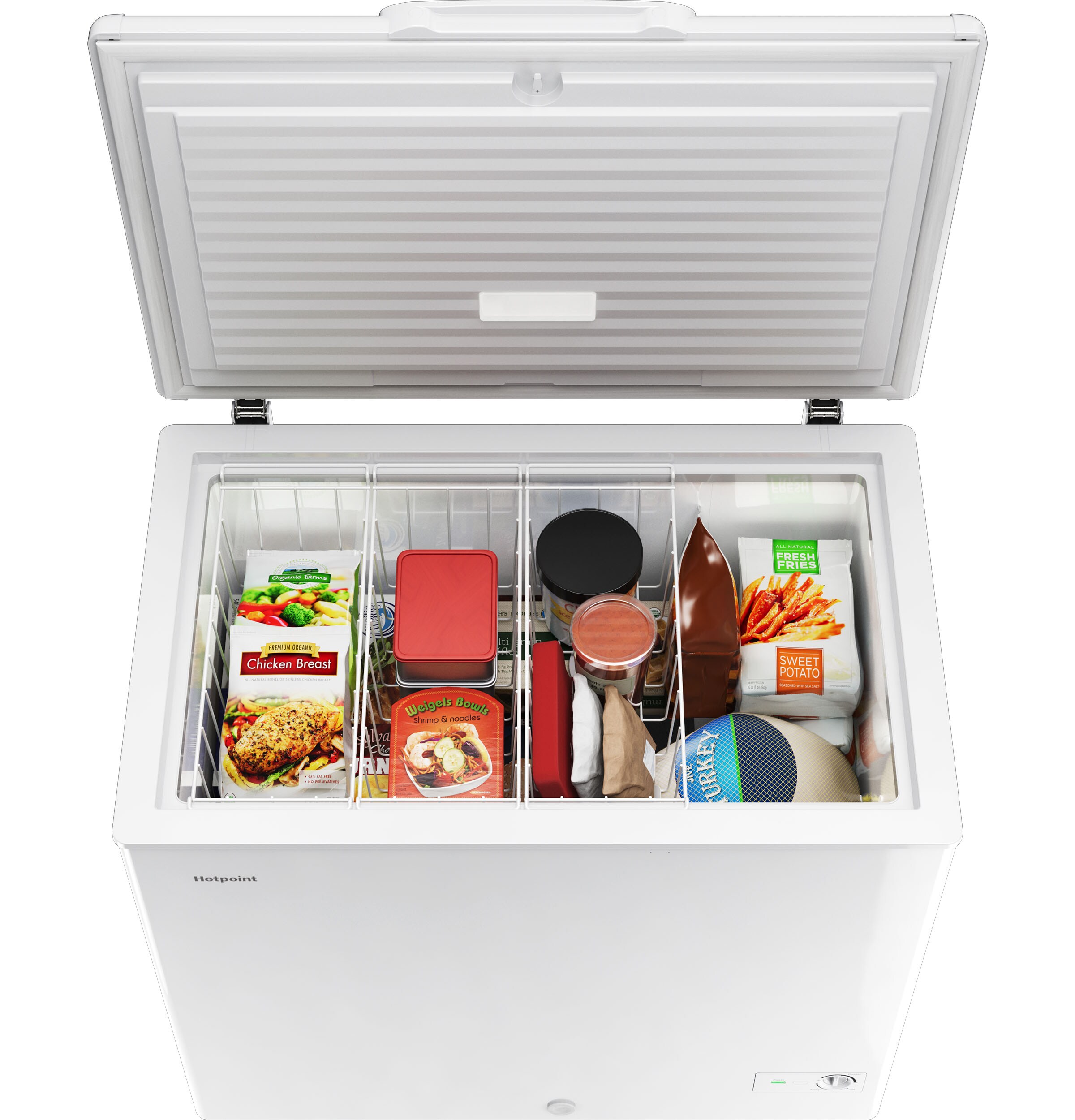 Hotpoint 8.8-cu ft Manual Defrost Chest Freezer (White)