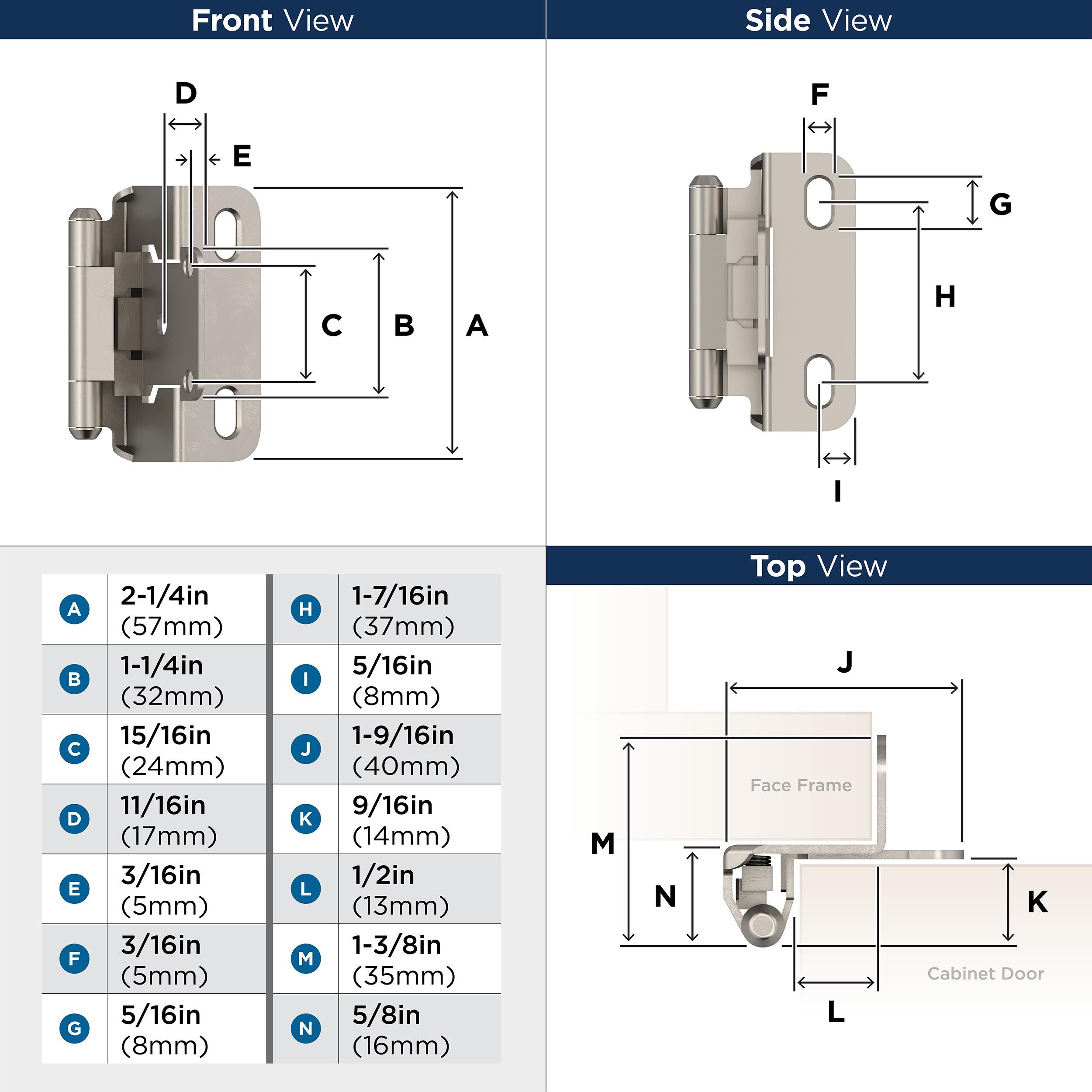 Amerock BPR7550G10 Cabinet-Hinges - View #5