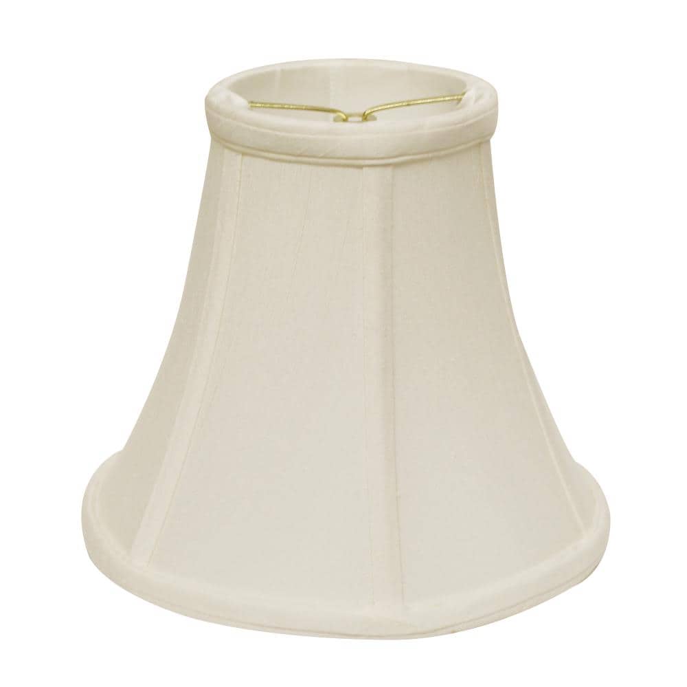 8" White Silk Bell Empire Chandelier Lampshade