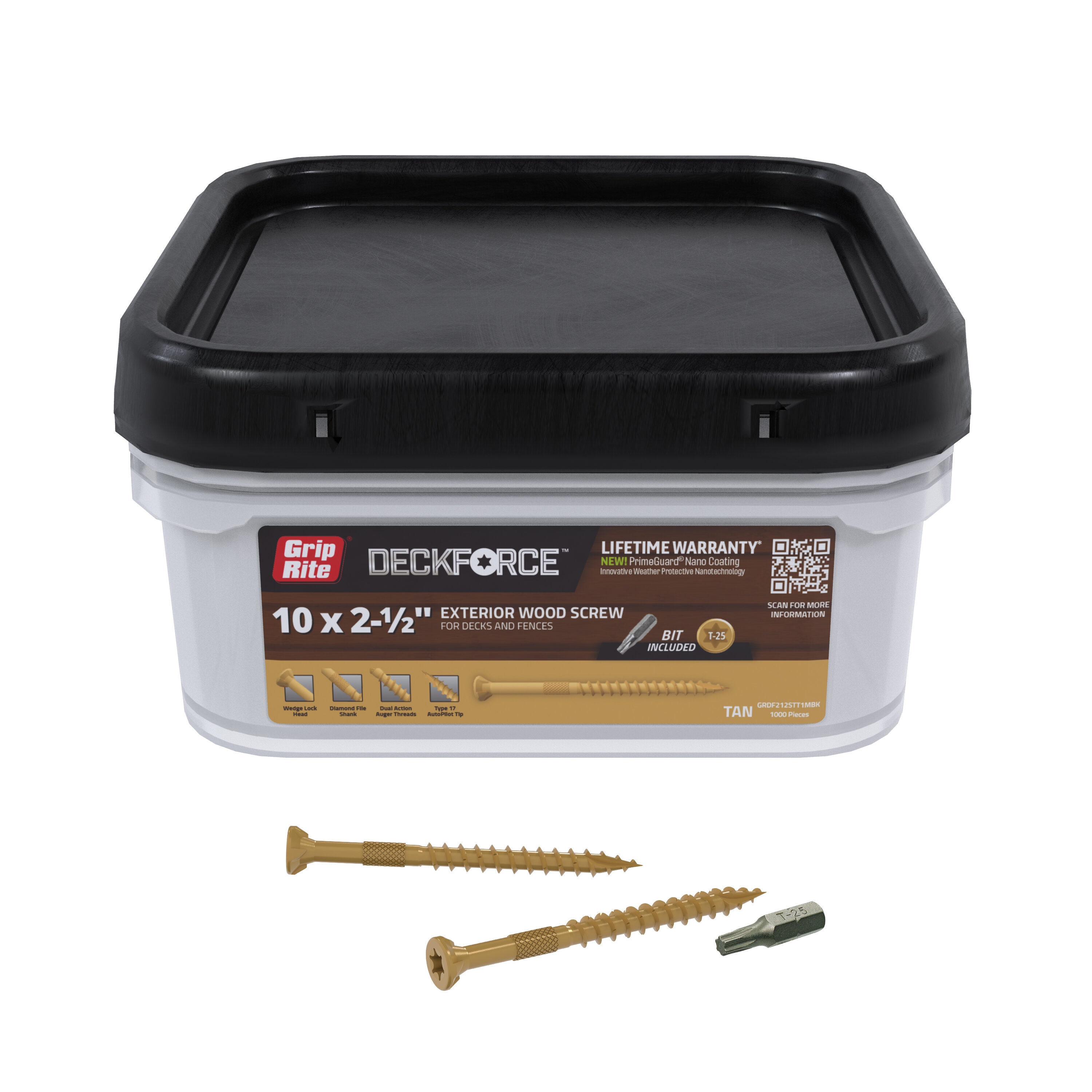 Grip-Rite GRDF212STT1MBK Deck-Screws - View #2