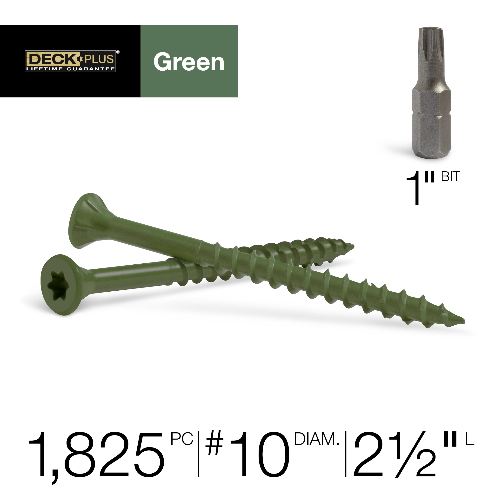 Deck Plus #10 x 2-1/2-in Wood To Wood Deck Screws (1825-Per Box) 48403 Sansujyuku sansujyuku.com