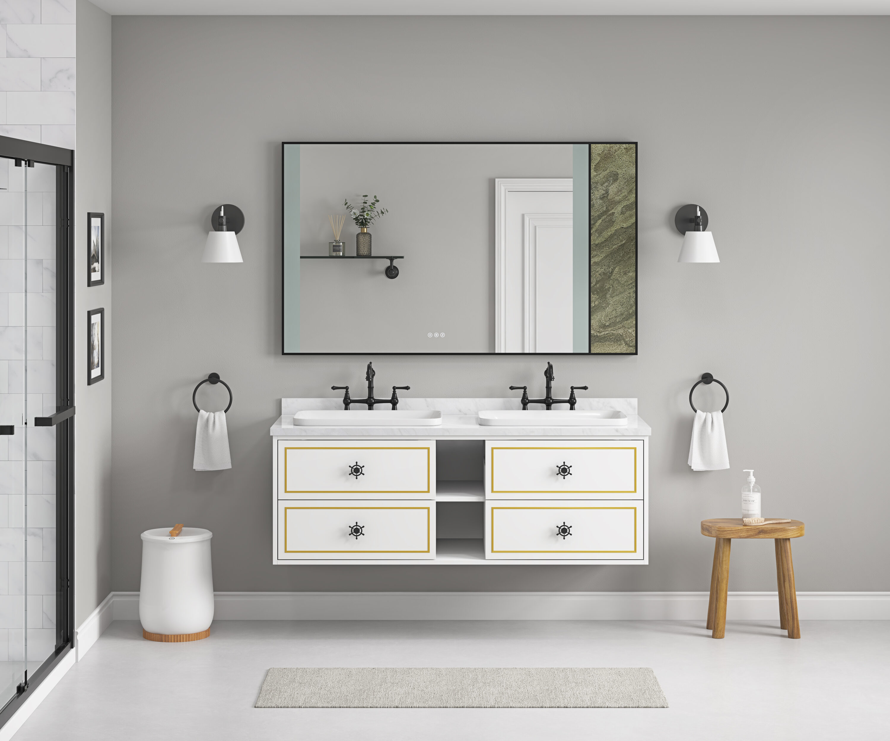 Vacolite KP36036-MB-HS Framed-Bath-Mirrors - View #5