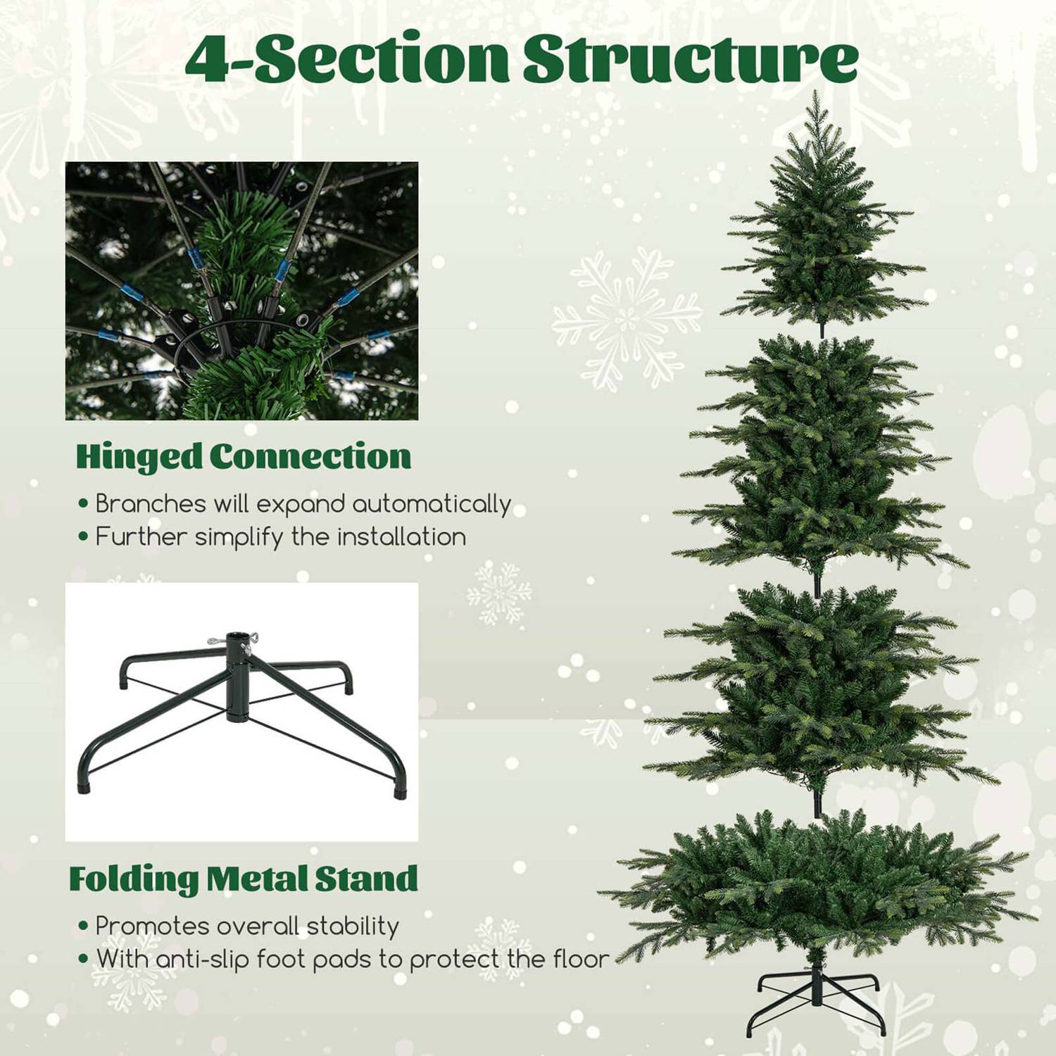 Costway HCST04498 Artificial-Christmas-Trees - View #9