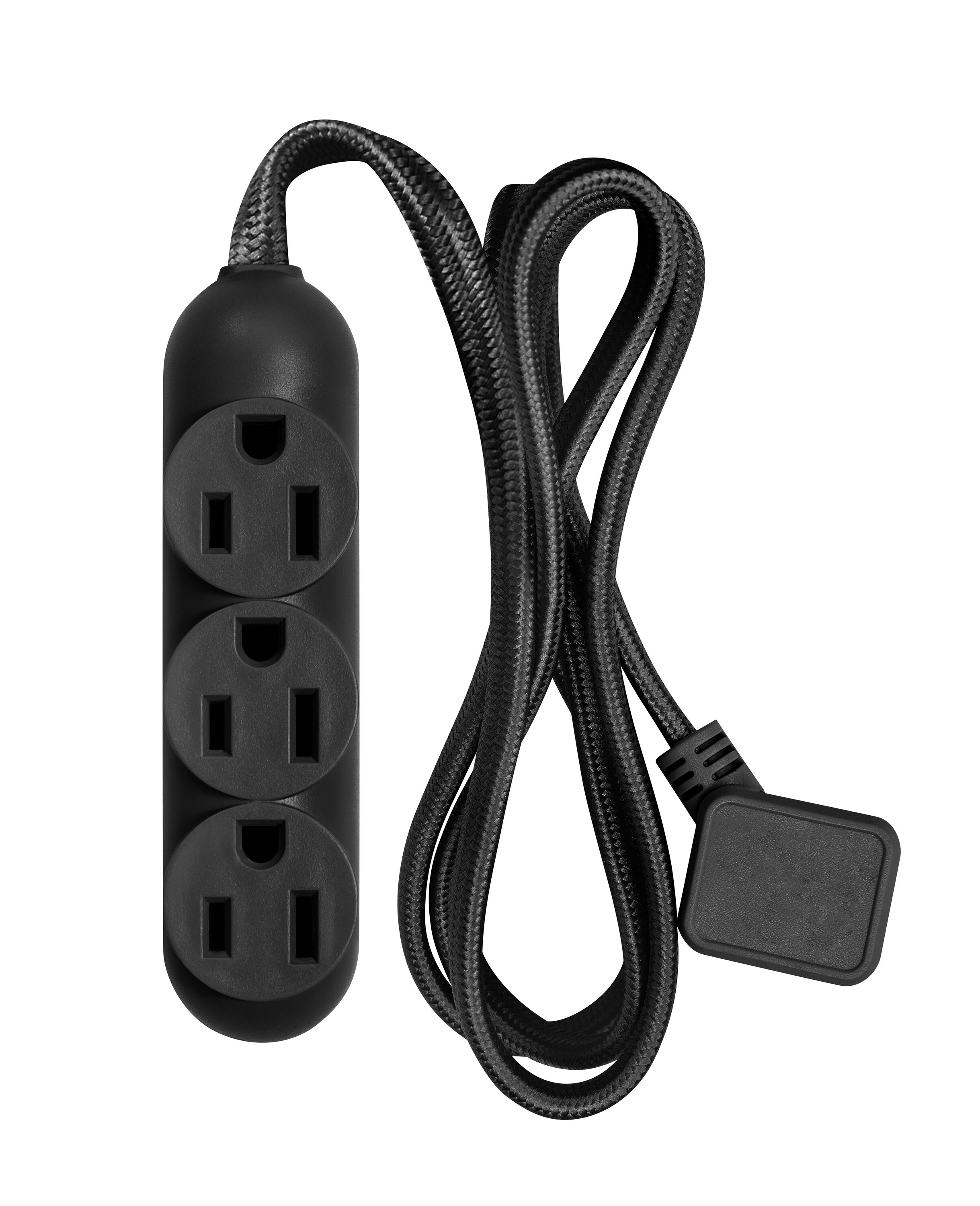 Utilitech 23242 4-ft 3 -Outlet Indoor Black Power Strip
