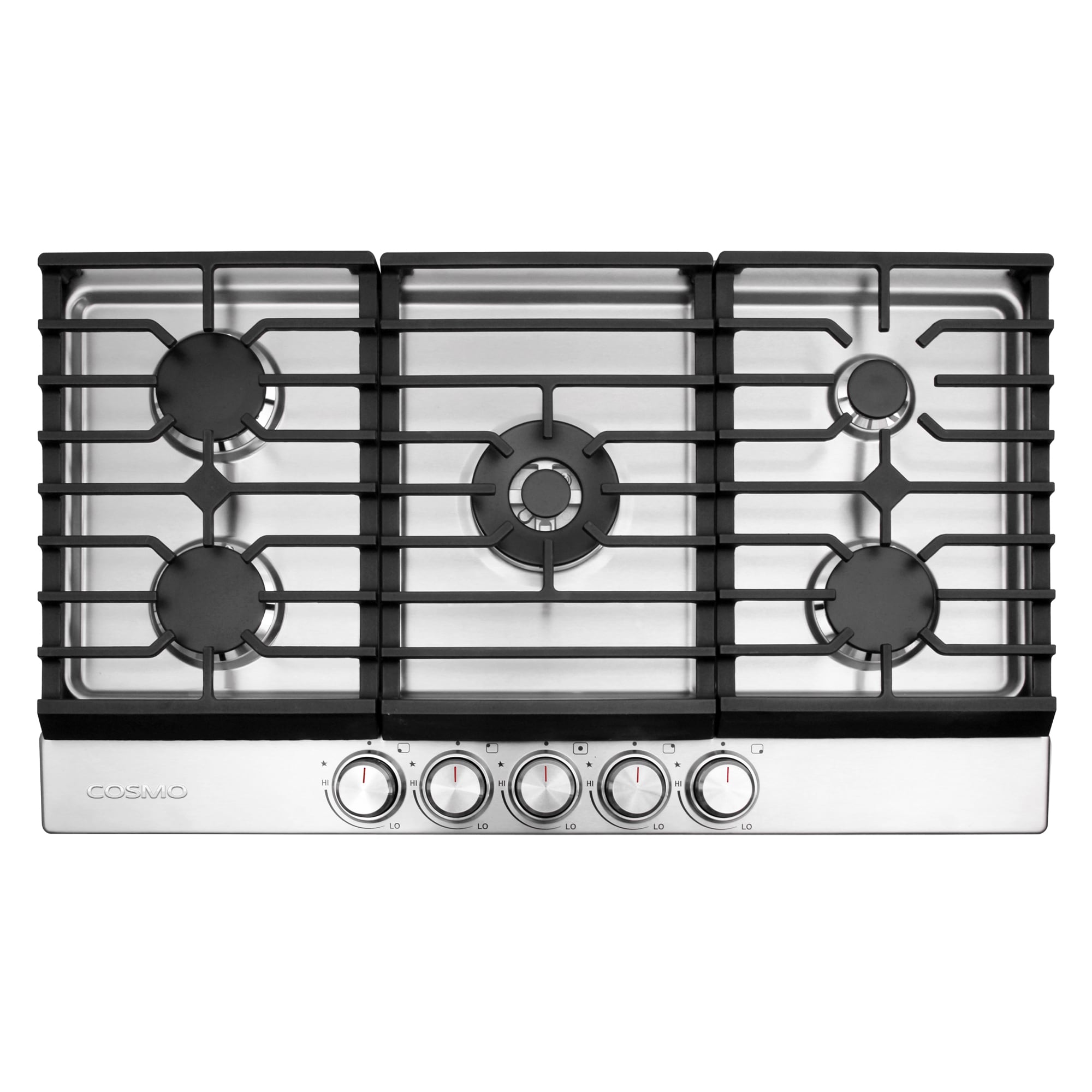 Cosmo 36-in 5 burners Stainless steel Gas Cooktop #COS-CTGH365SS