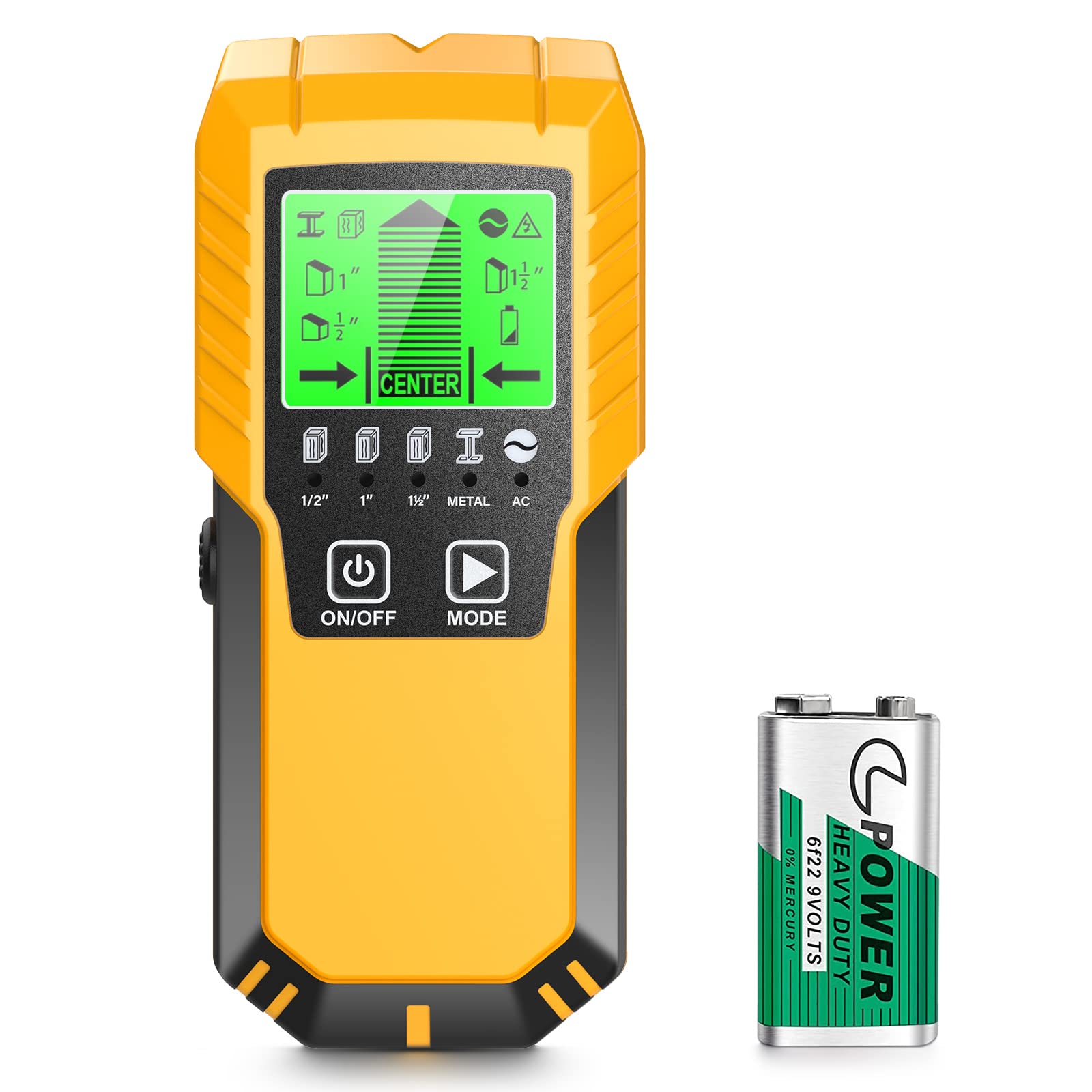 Etokfoks  5 in 1 Electronic Wall Wood Metal Stud Finder Detector with LCD Backlight and Wire Alerts