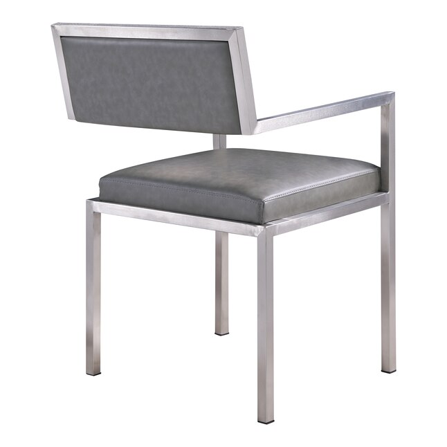 Armen Living Dylan Contemporary Modern, Steel Dining Chair Design