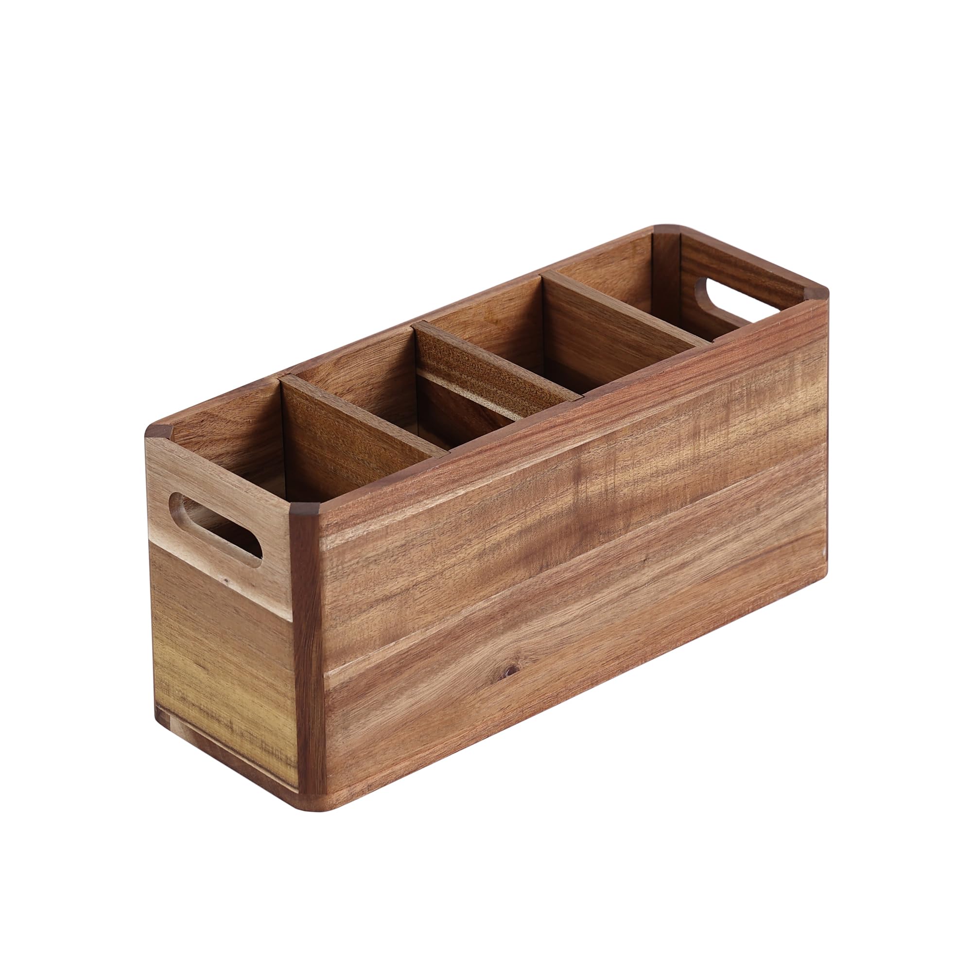Phyfalip Kitchen Utensil Holder with 4 Compartments Utensil Organizer ...