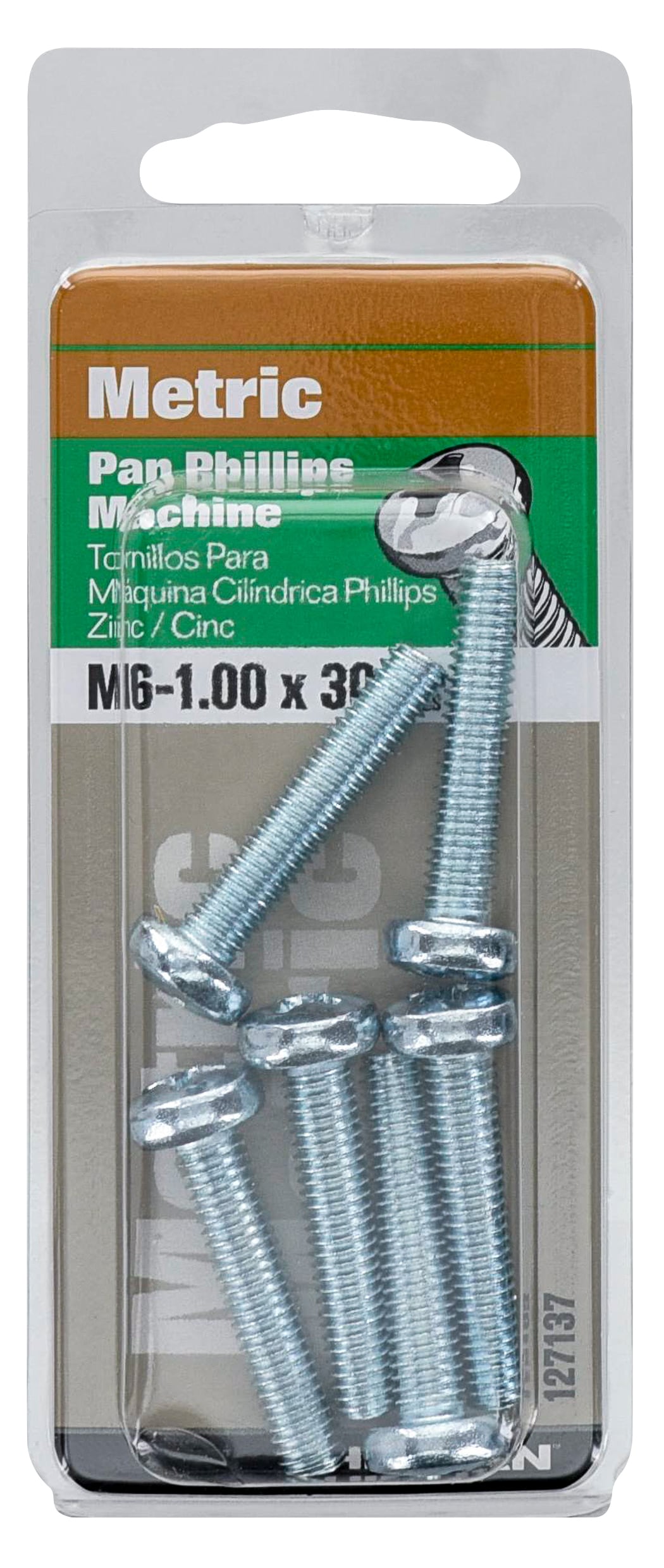 Hillman 127137 6mm - 1.0 x 30-mm Phillips -Drive Machine screws ( 6 -Count )