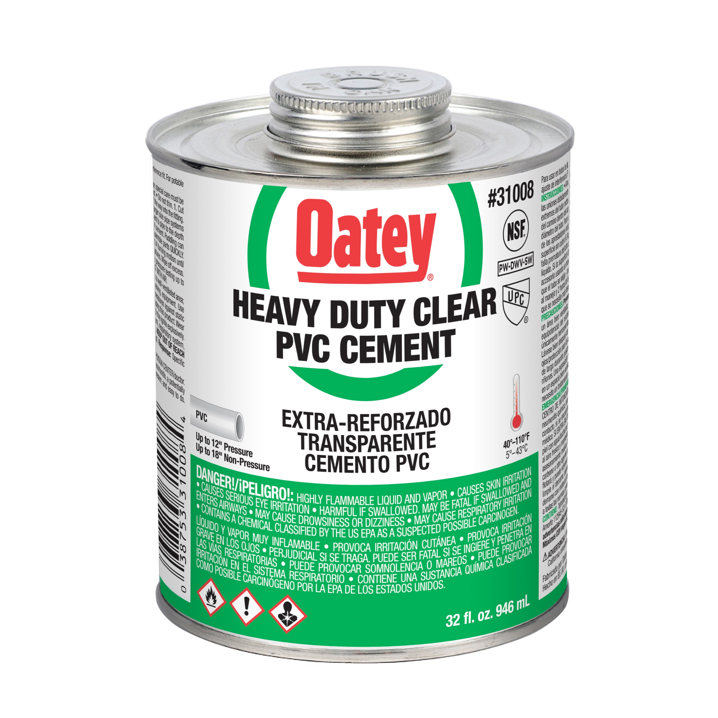 Oatey 31008L Pipe-Cements-Primers-Cleaners - View #9