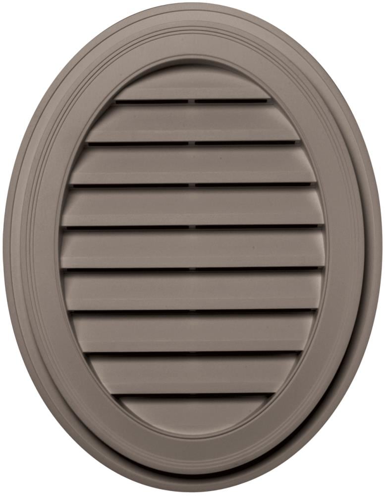 Builders Edge 120042127008 21-in x 27-in Clay Oval Vinyl Gable Louver Vent