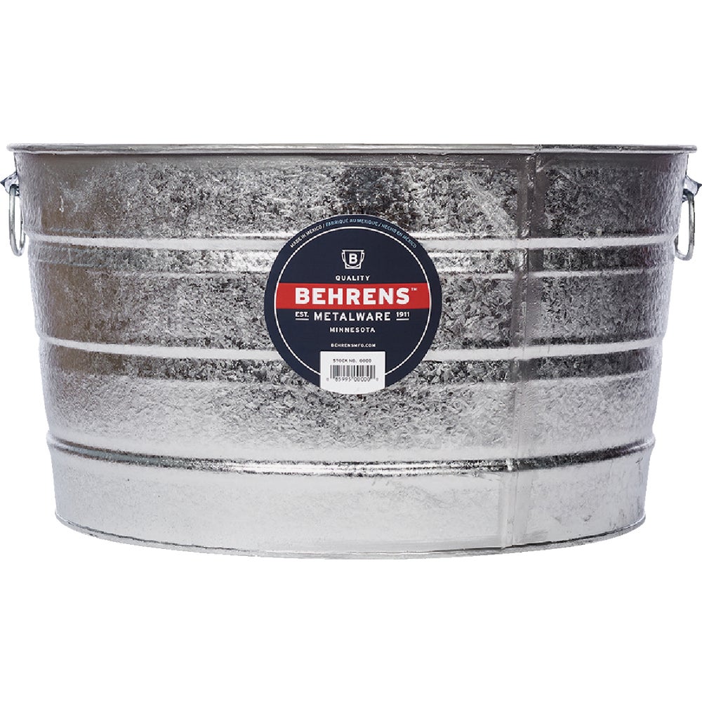 Behrens 11 Gallon Round Steel Tub for Planters Storage and Decor #WHS-B1-085995000860